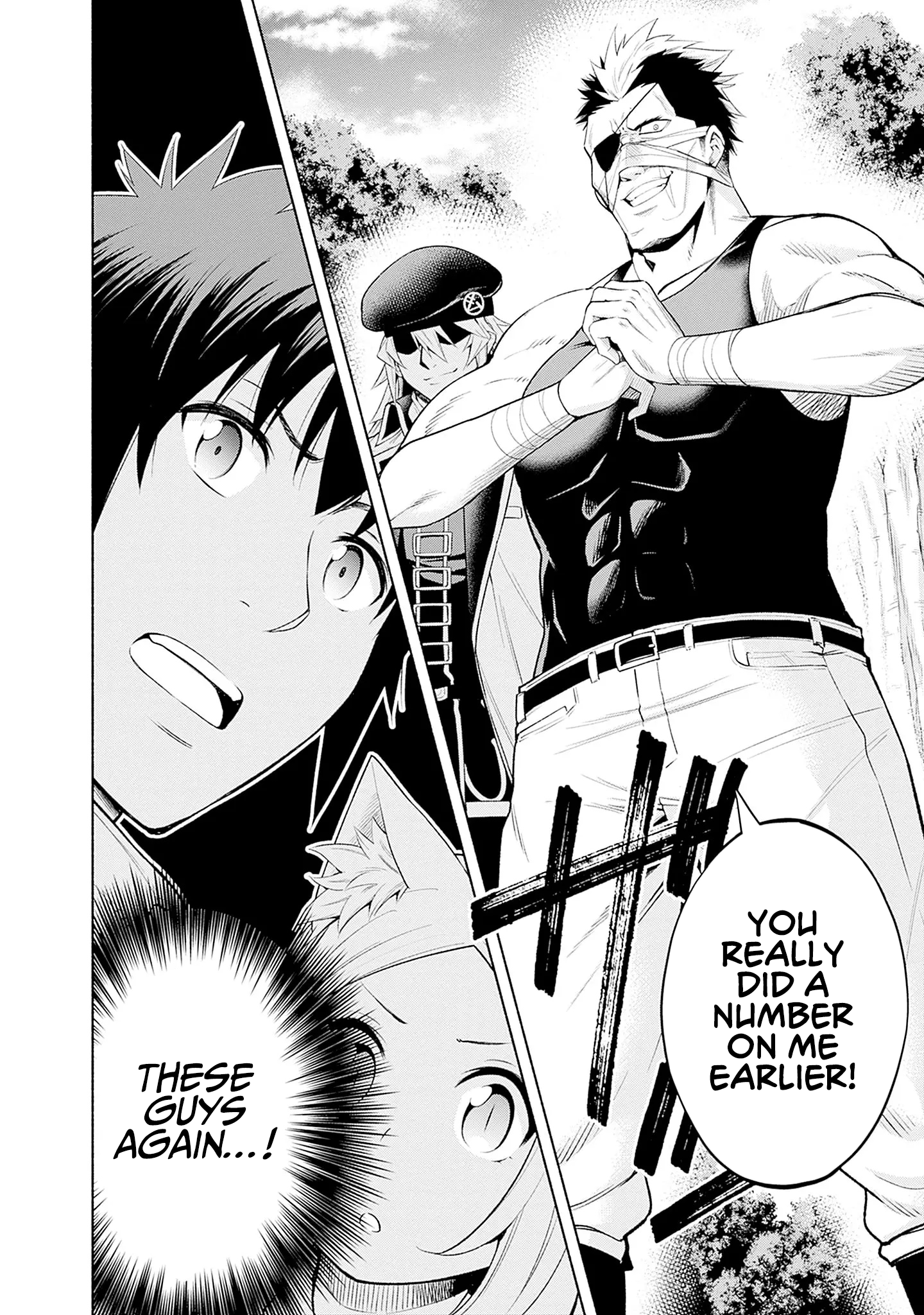Halaman dari Eroge no Sekai de Slow Life ~Issho ni Isekai Teni shitekita Yarisaa no Daigakusei-tachi ni Tsuihou sareta node, Henkyou de Muteki ni Natte Shin no Heroine-tachi to Yoroshiku Yarimasu~ Chapter 2