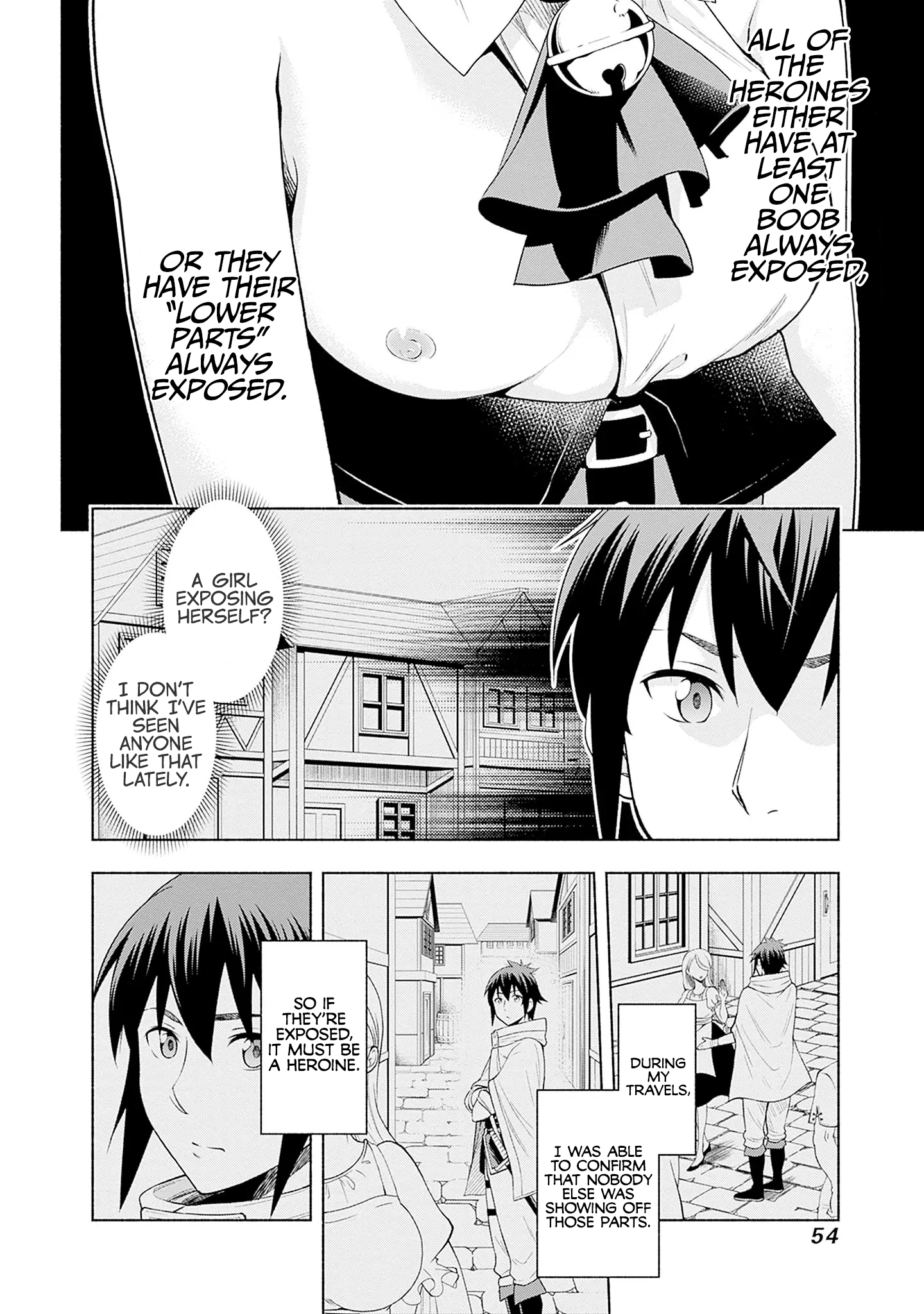 Halaman dari Eroge no Sekai de Slow Life ~Issho ni Isekai Teni shitekita Yarisaa no Daigakusei-tachi ni Tsuihou sareta node, Henkyou de Muteki ni Natte Shin no Heroine-tachi to Yoroshiku Yarimasu~ Chapter 2