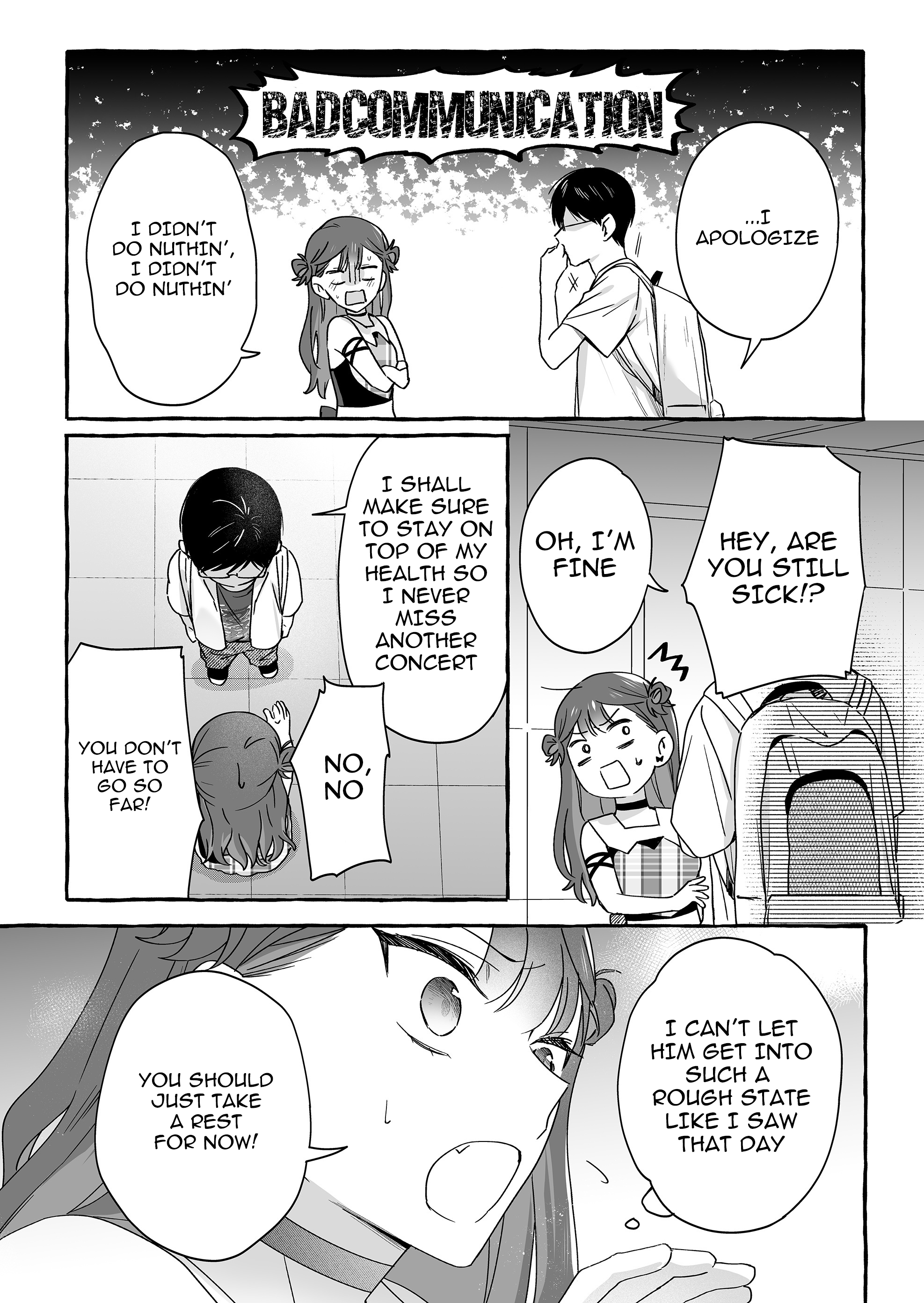 Halaman dari Damedol to Sekai ni Hitori Dake no Fan Chapter 46