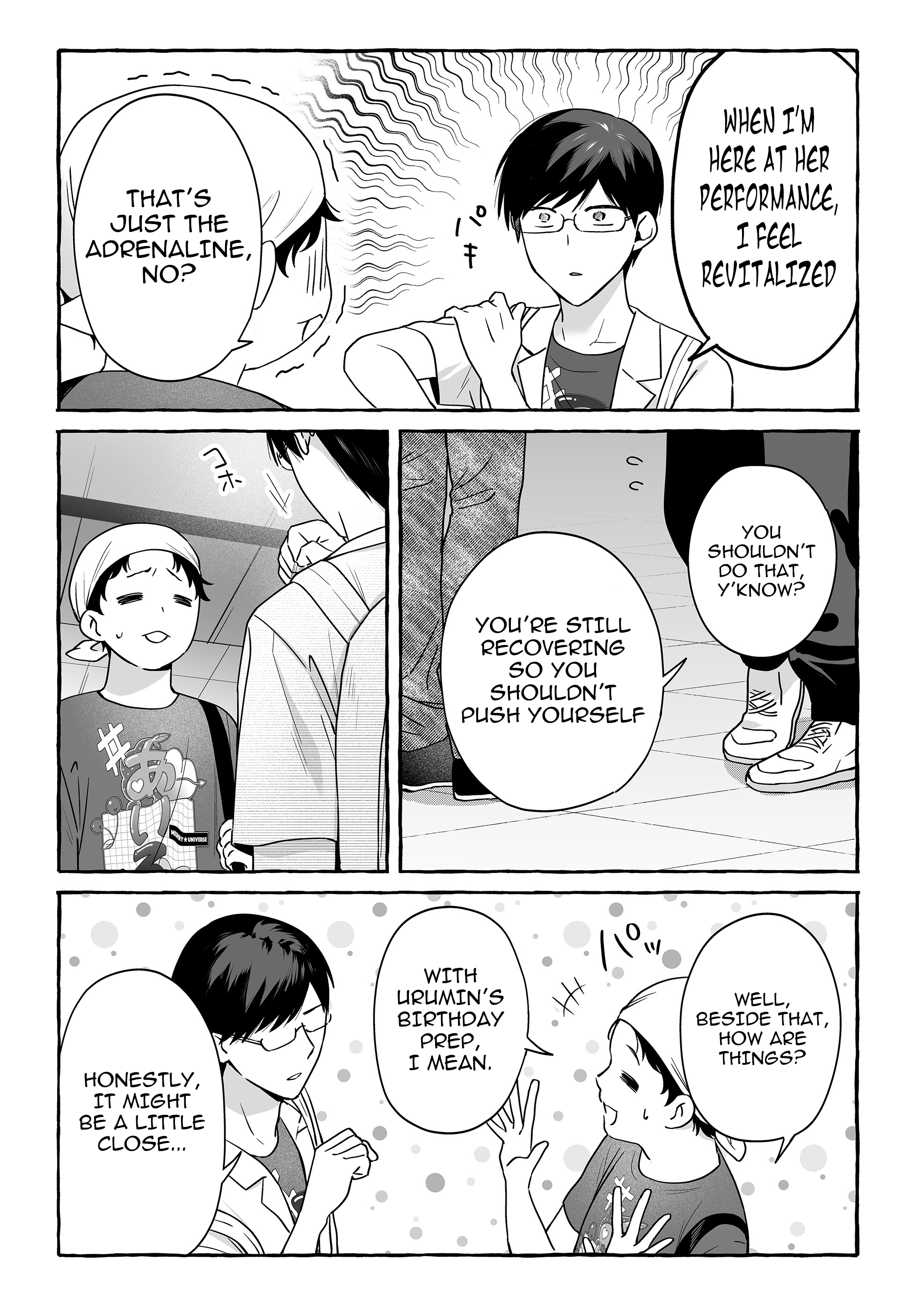 Halaman dari Damedol to Sekai ni Hitori Dake no Fan Chapter 46