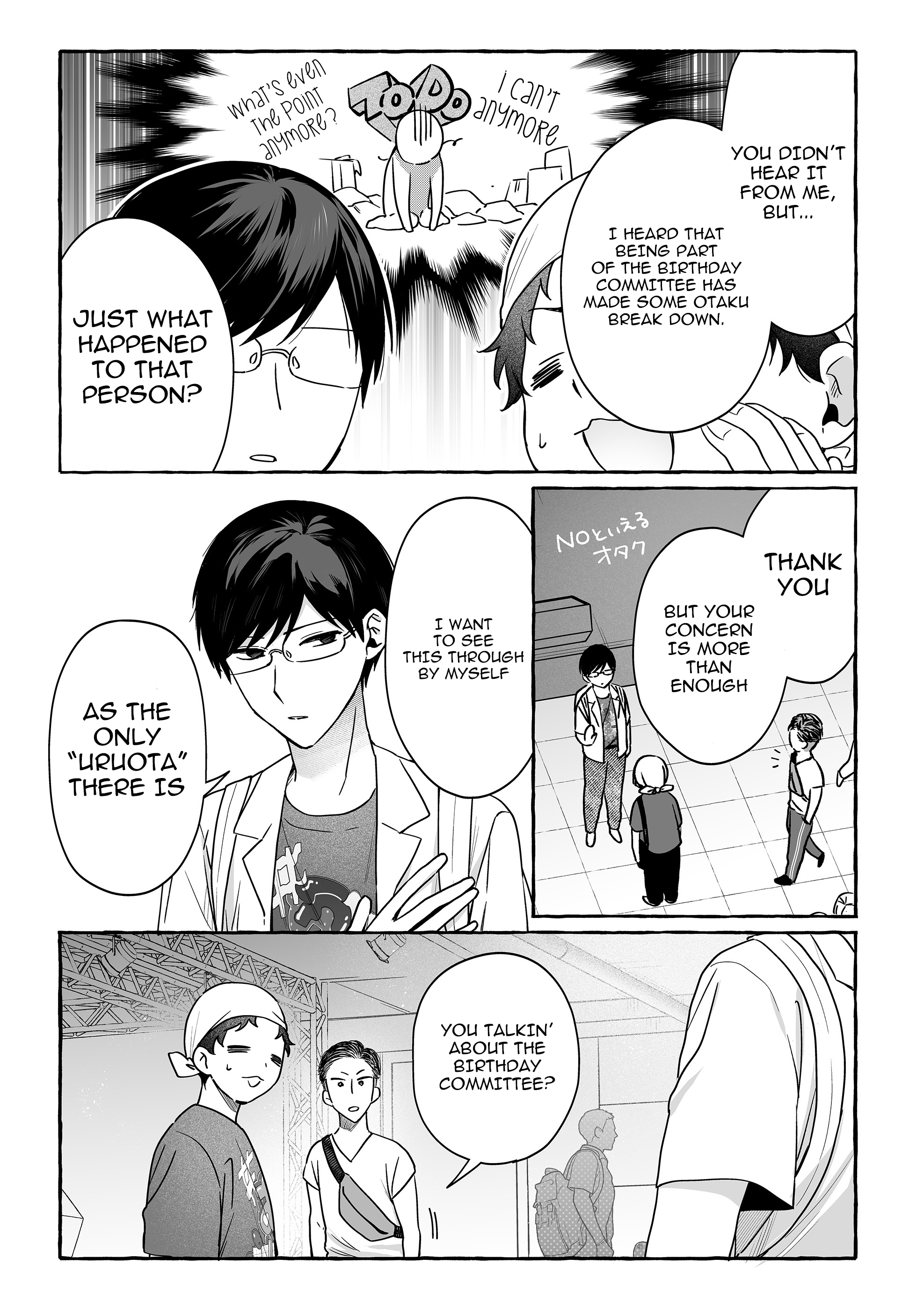 Halaman dari Damedol to Sekai ni Hitori Dake no Fan Chapter 46