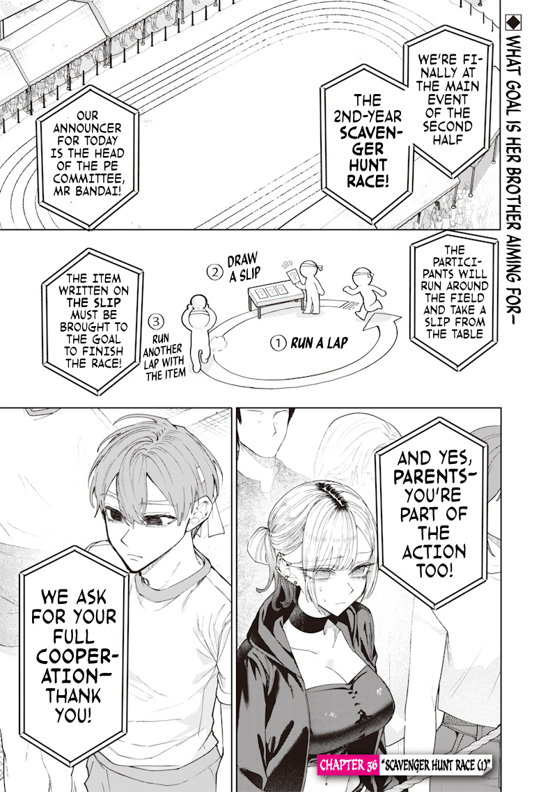 Halaman dari Namaiki na Gal Ane wo Wakaraseru Hanashi Chapter 36