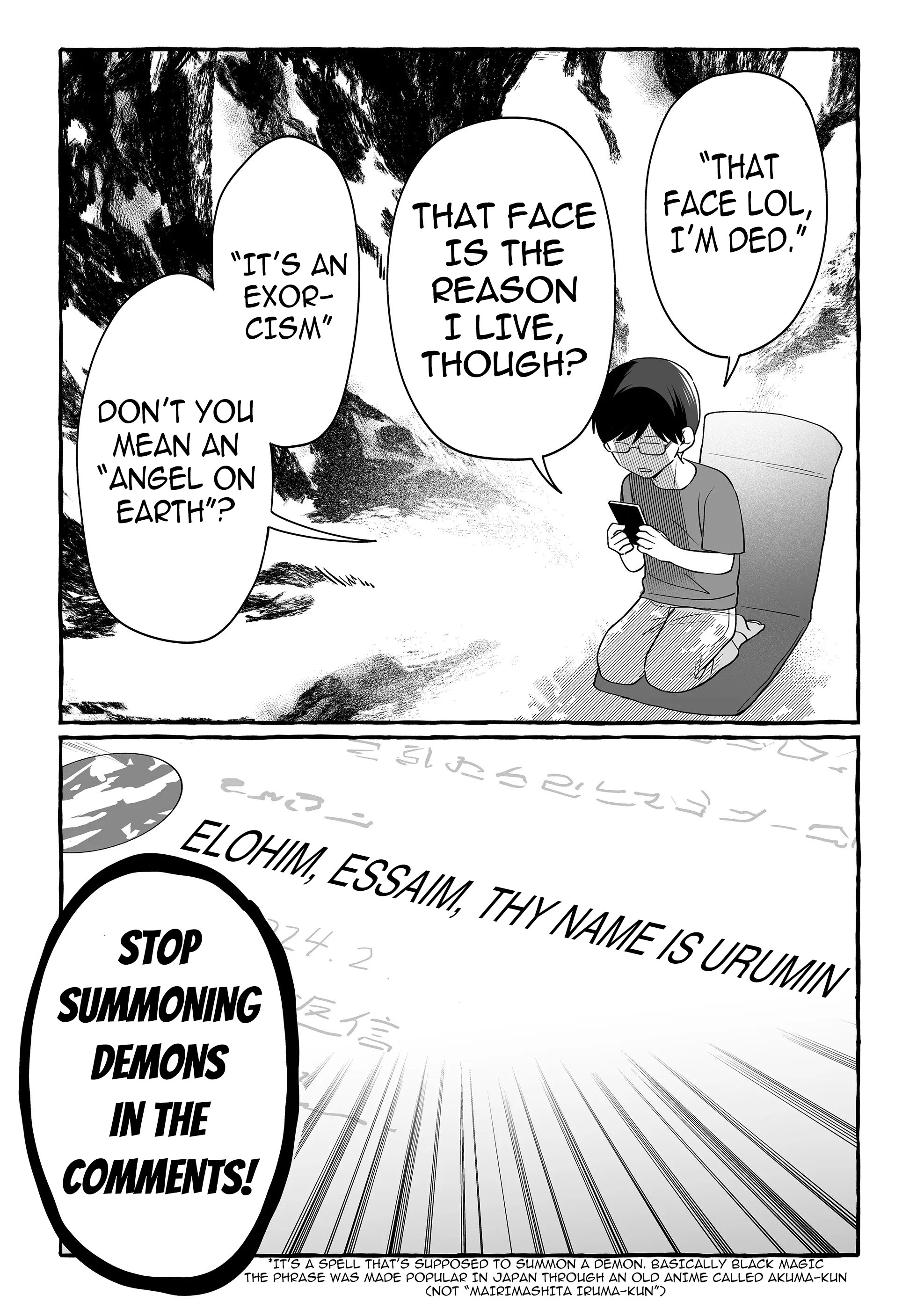 Halaman dari Damedol to Sekai ni Hitori Dake no Fan Chapter 24