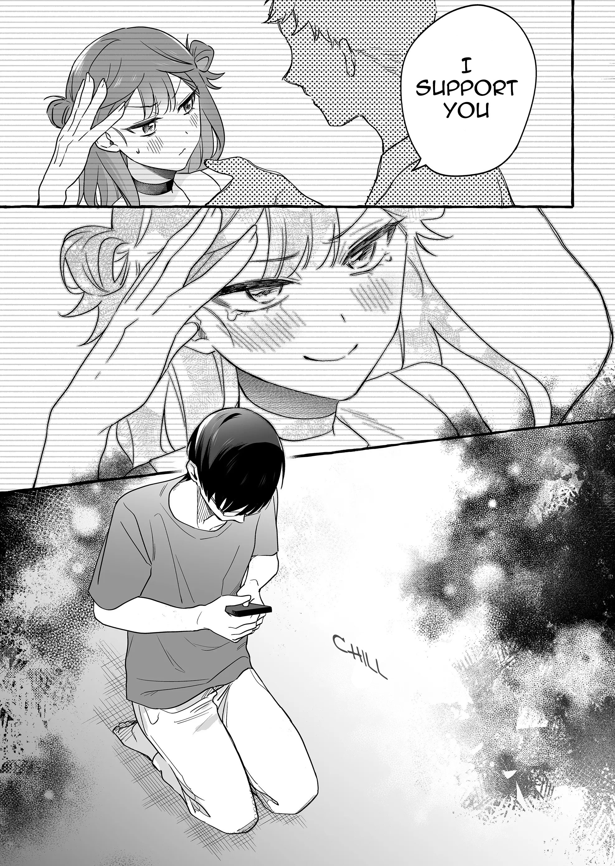 Halaman dari Damedol to Sekai ni Hitori Dake no Fan Chapter 24