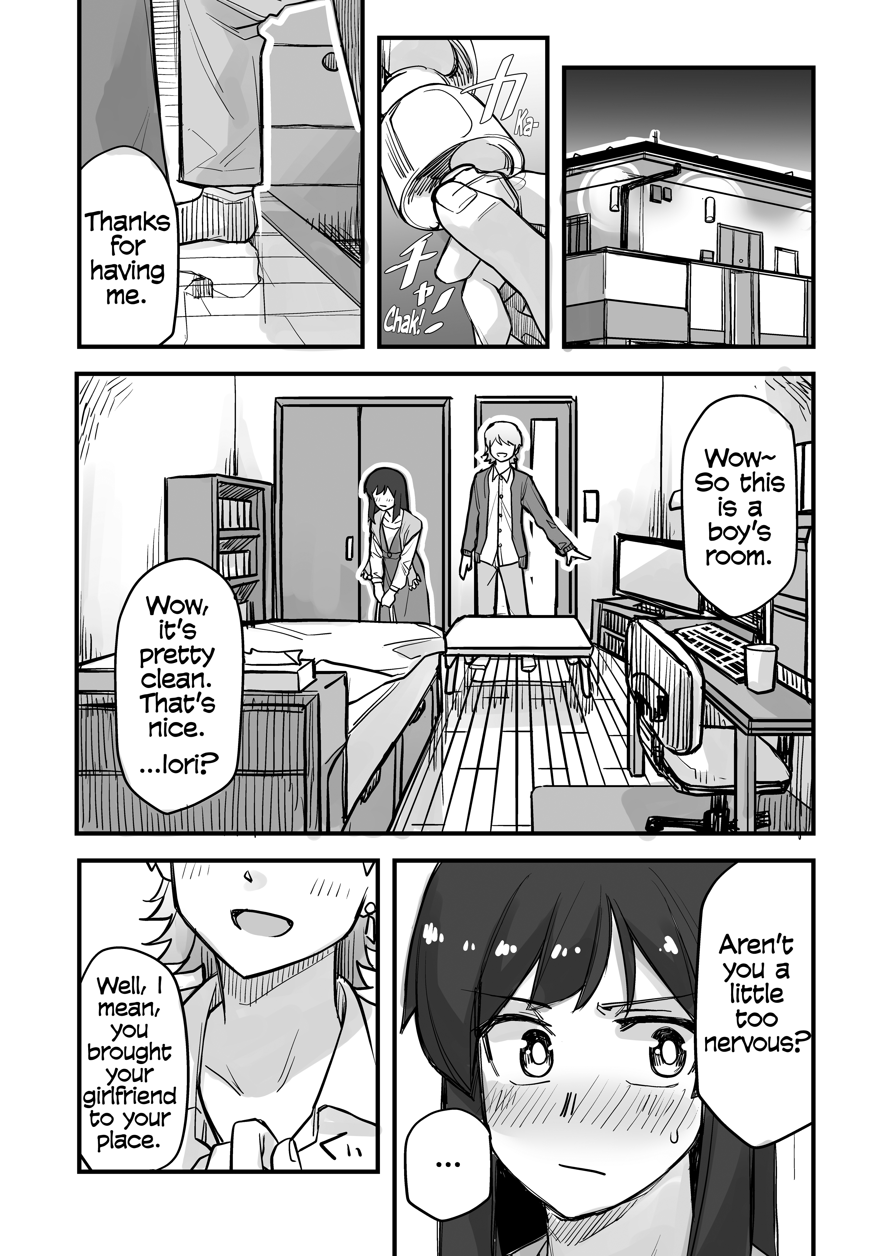 Halaman dari Ikemen Joshi to Josou Danshi Chapter 48