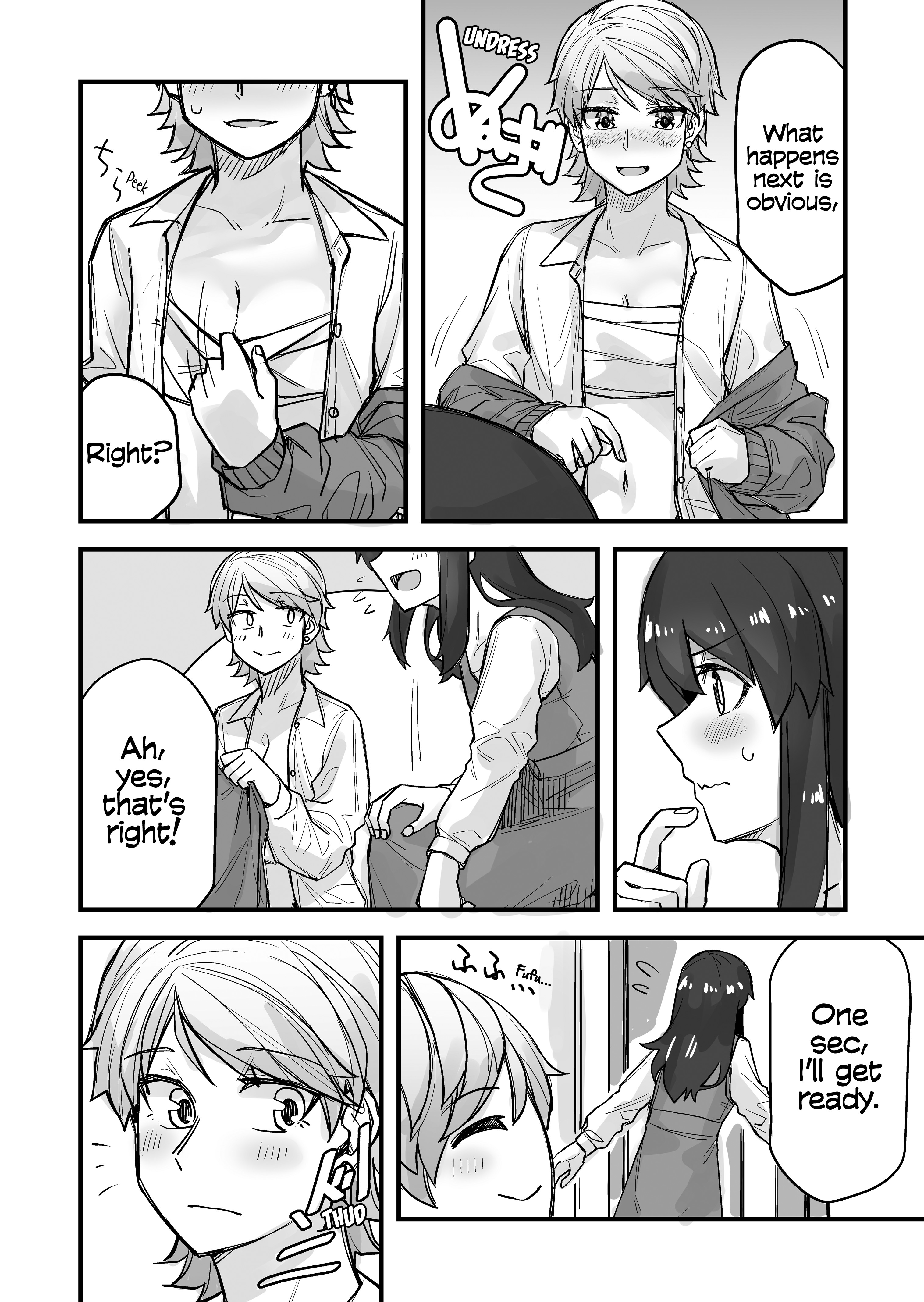 Halaman dari Ikemen Joshi to Josou Danshi Chapter 48