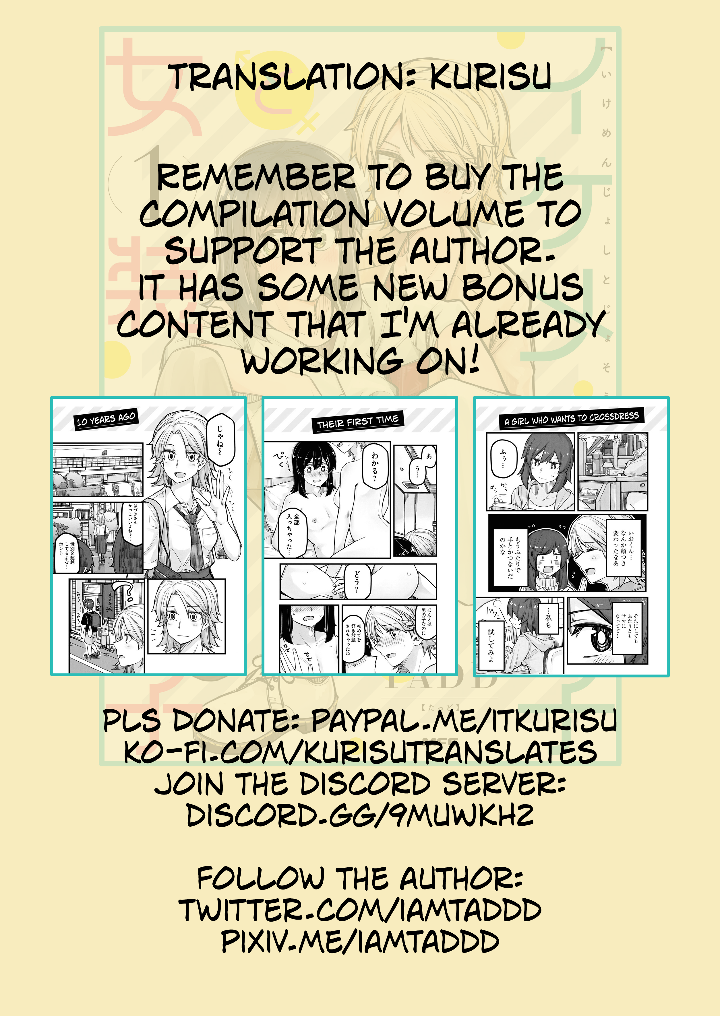 Halaman dari Ikemen Joshi to Josou Danshi Chapter 48