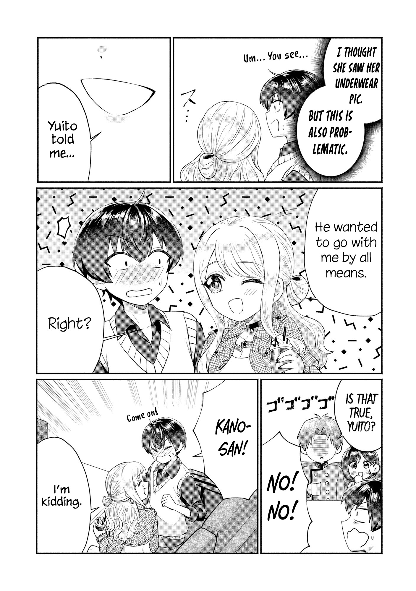 Halaman dari Douyara Ore wa Imadoki Gal na Toshiue Osananajimi kara Gekiomo Kanjou wo Mukerareteiru Rashii Chapter 8