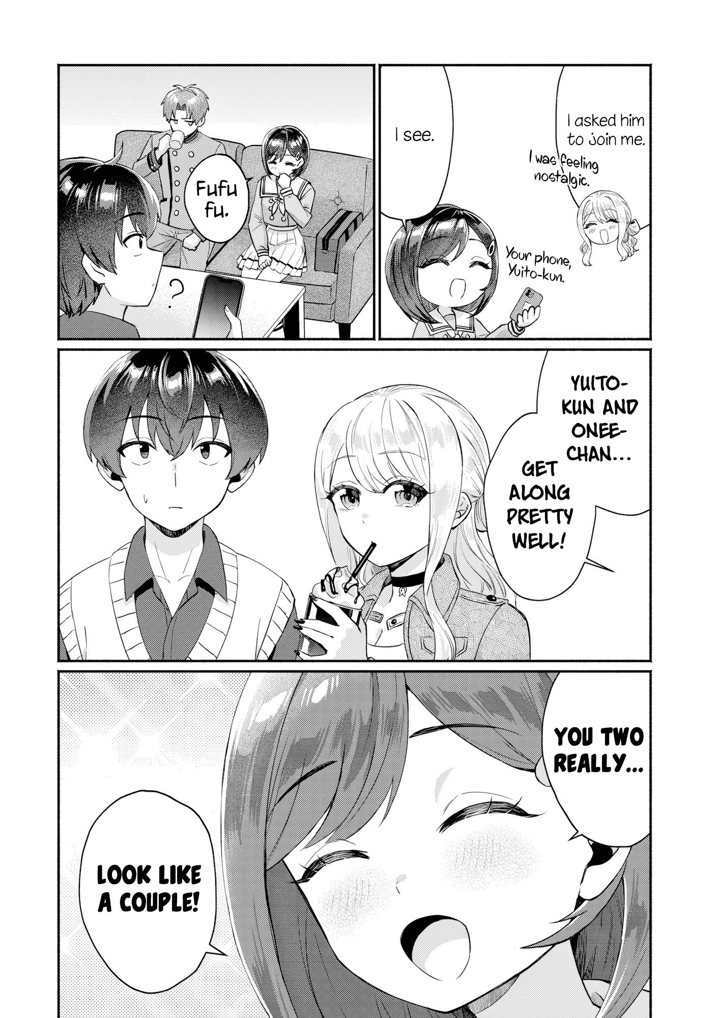 Halaman dari Douyara Ore wa Imadoki Gal na Toshiue Osananajimi kara Gekiomo Kanjou wo Mukerareteiru Rashii Chapter 8