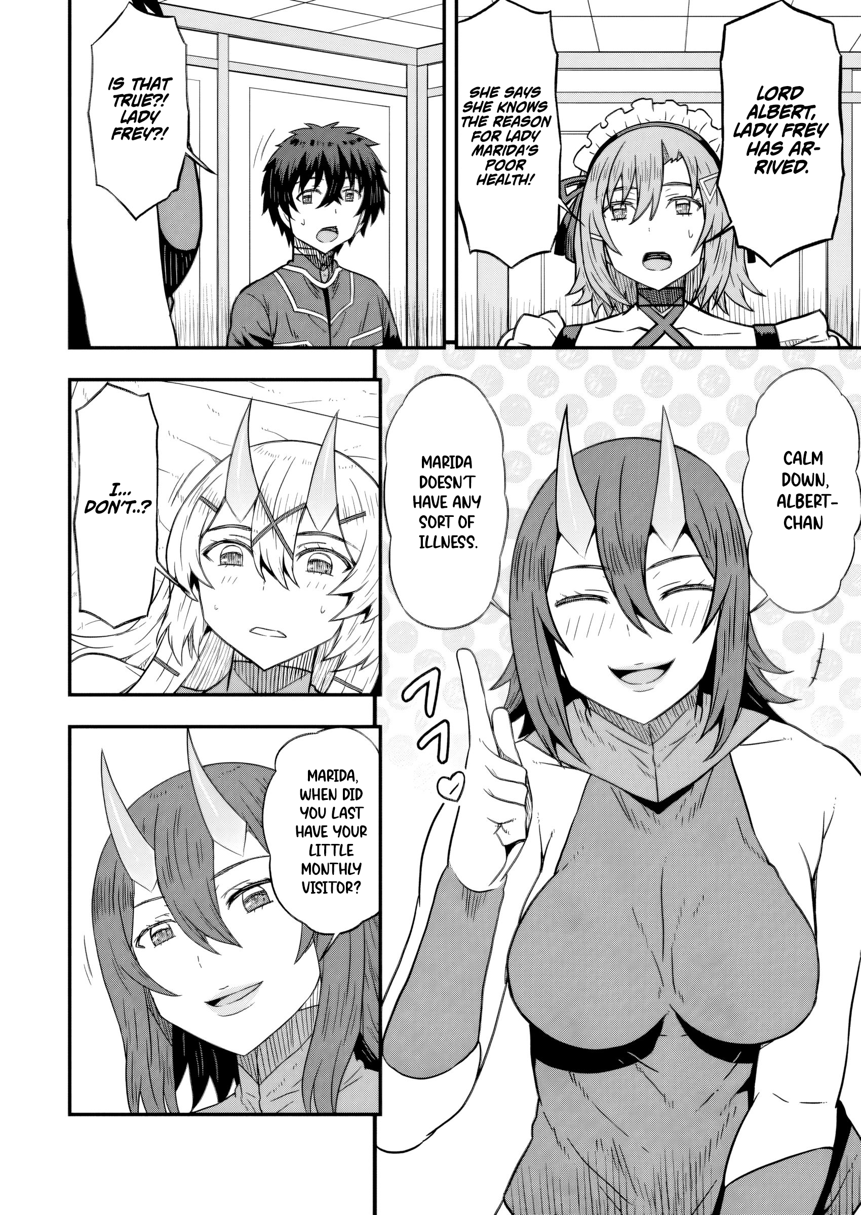 Halaman dari Isekai Saikyou no Yome desu ga, Yoru no Tatakai wa Ore no Hou ga Tsuyoi You desu: Chiryaku o Ikashite Nariagaru Harem Senki Chapter 18