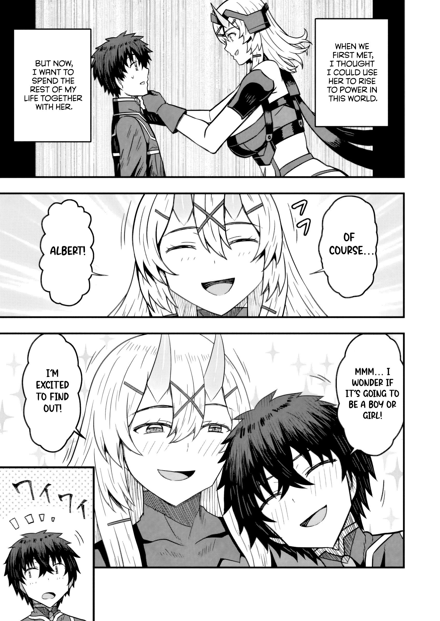 Halaman dari Isekai Saikyou no Yome desu ga, Yoru no Tatakai wa Ore no Hou ga Tsuyoi You desu: Chiryaku o Ikashite Nariagaru Harem Senki Chapter 18