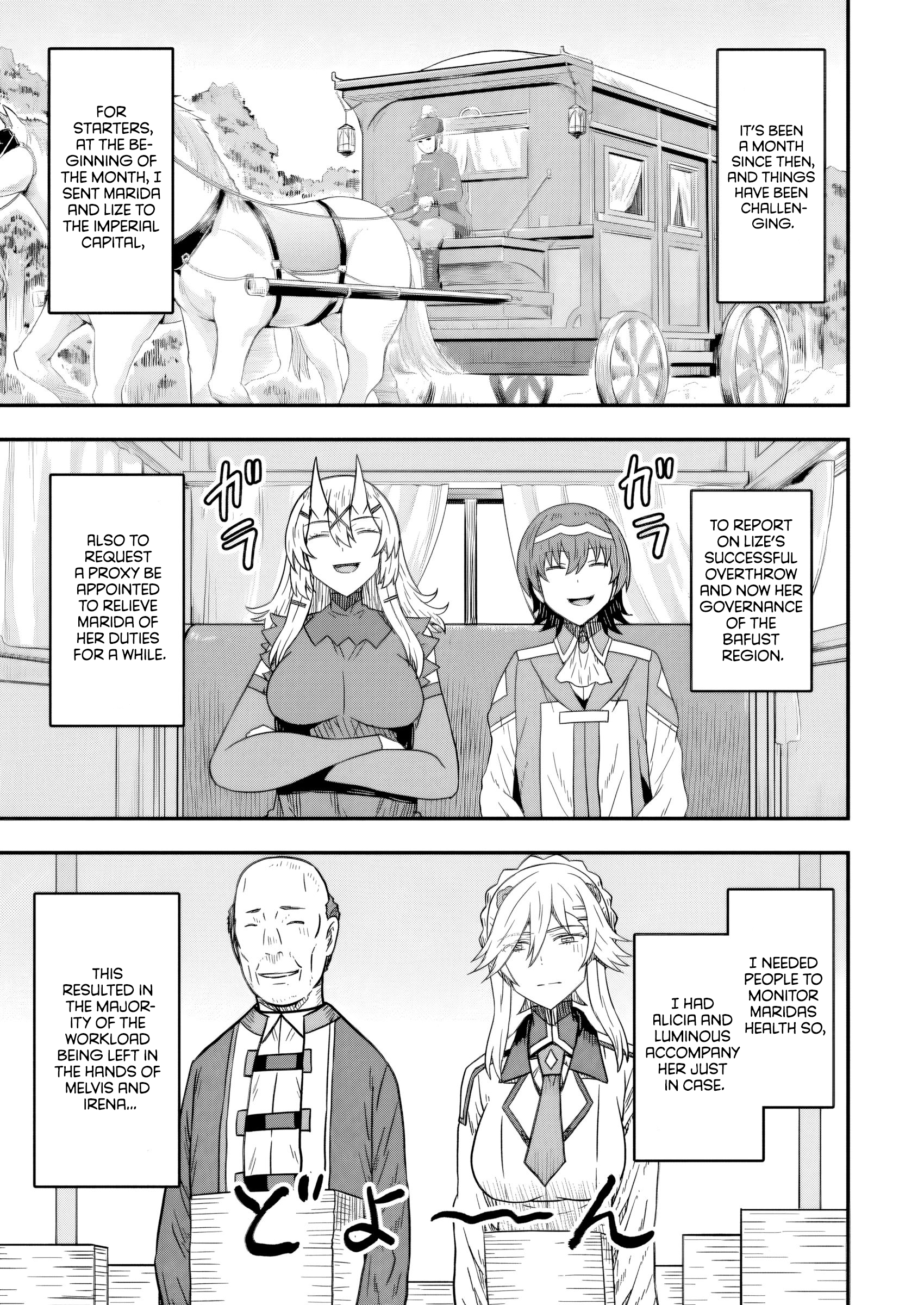 Halaman dari Isekai Saikyou no Yome desu ga, Yoru no Tatakai wa Ore no Hou ga Tsuyoi You desu: Chiryaku o Ikashite Nariagaru Harem Senki Chapter 18