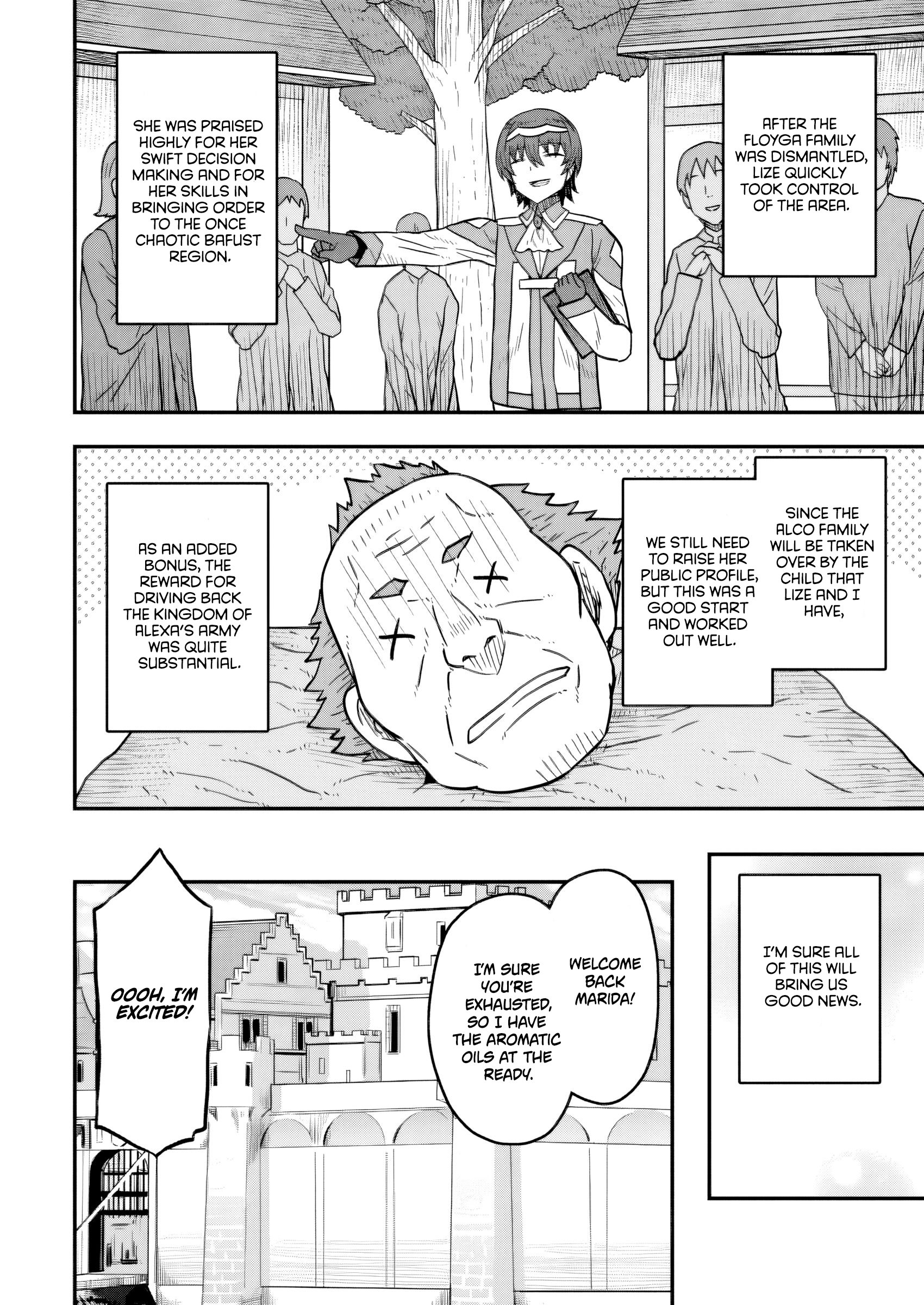 Halaman dari Isekai Saikyou no Yome desu ga, Yoru no Tatakai wa Ore no Hou ga Tsuyoi You desu: Chiryaku o Ikashite Nariagaru Harem Senki Chapter 18