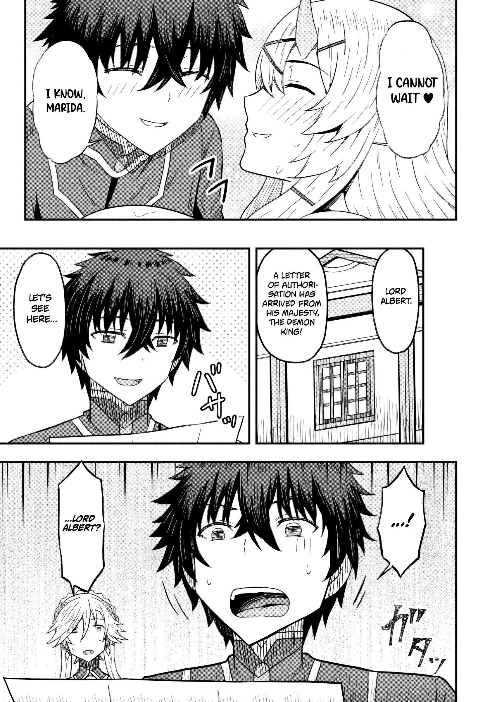 Halaman dari Isekai Saikyou no Yome desu ga, Yoru no Tatakai wa Ore no Hou ga Tsuyoi You desu: Chiryaku o Ikashite Nariagaru Harem Senki Chapter 18