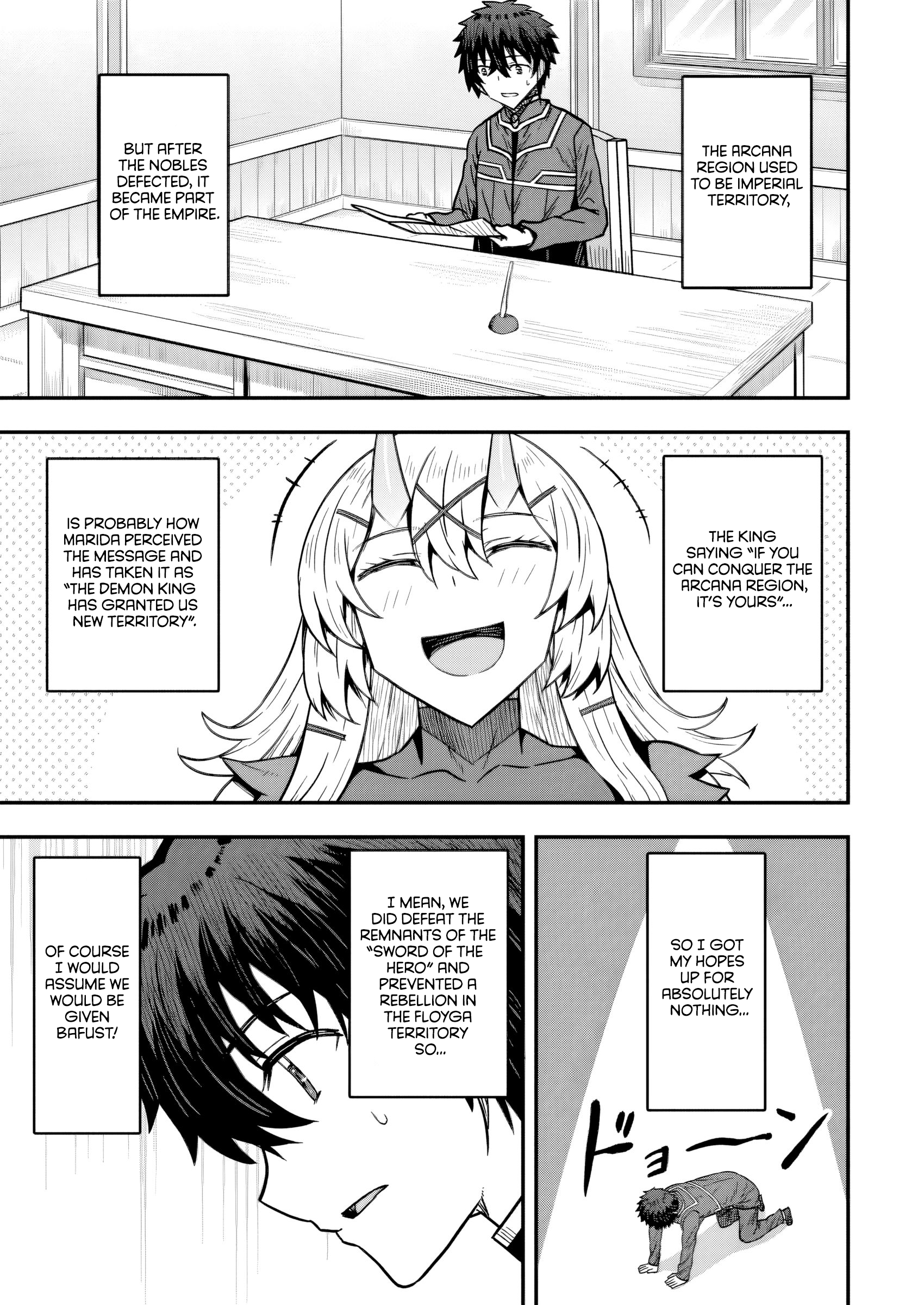 Halaman dari Isekai Saikyou no Yome desu ga, Yoru no Tatakai wa Ore no Hou ga Tsuyoi You desu: Chiryaku o Ikashite Nariagaru Harem Senki Chapter 18
