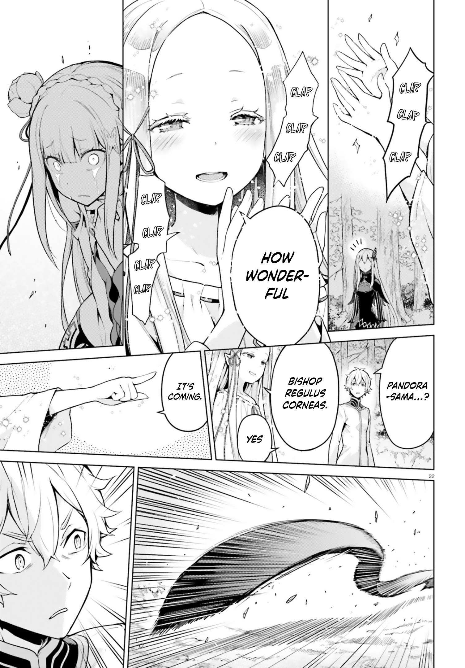 Halaman dari Re:Zero kara Hajimeru Isekai Seikatsu: Dai 4-shou—Seiiki to Gouyoku no Majo Chapter 58