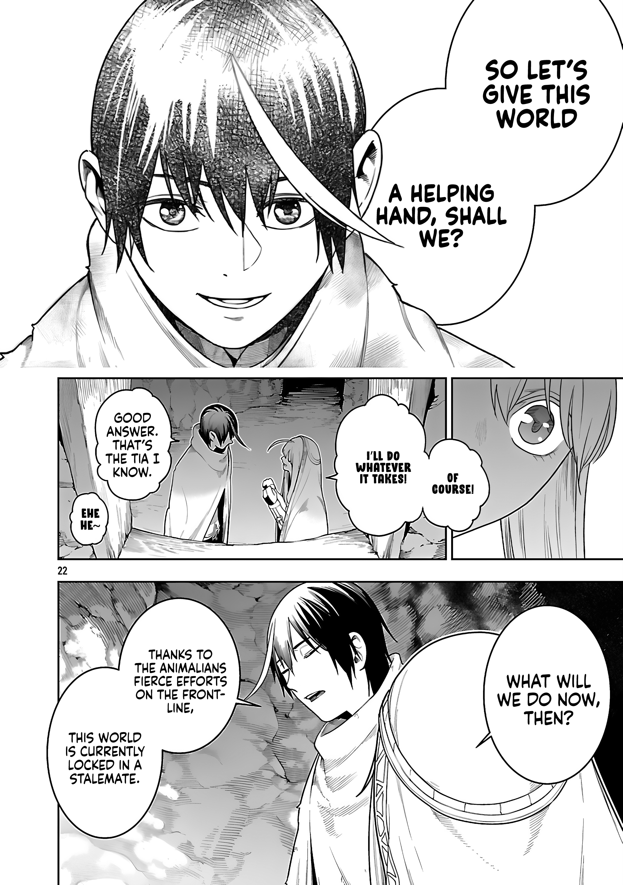 Halaman dari Tsuihousareru Tabi ni Skill wo Te ni Ireta Ore ga, 100 no Isekai de 2-shuume Musou Chapter 22