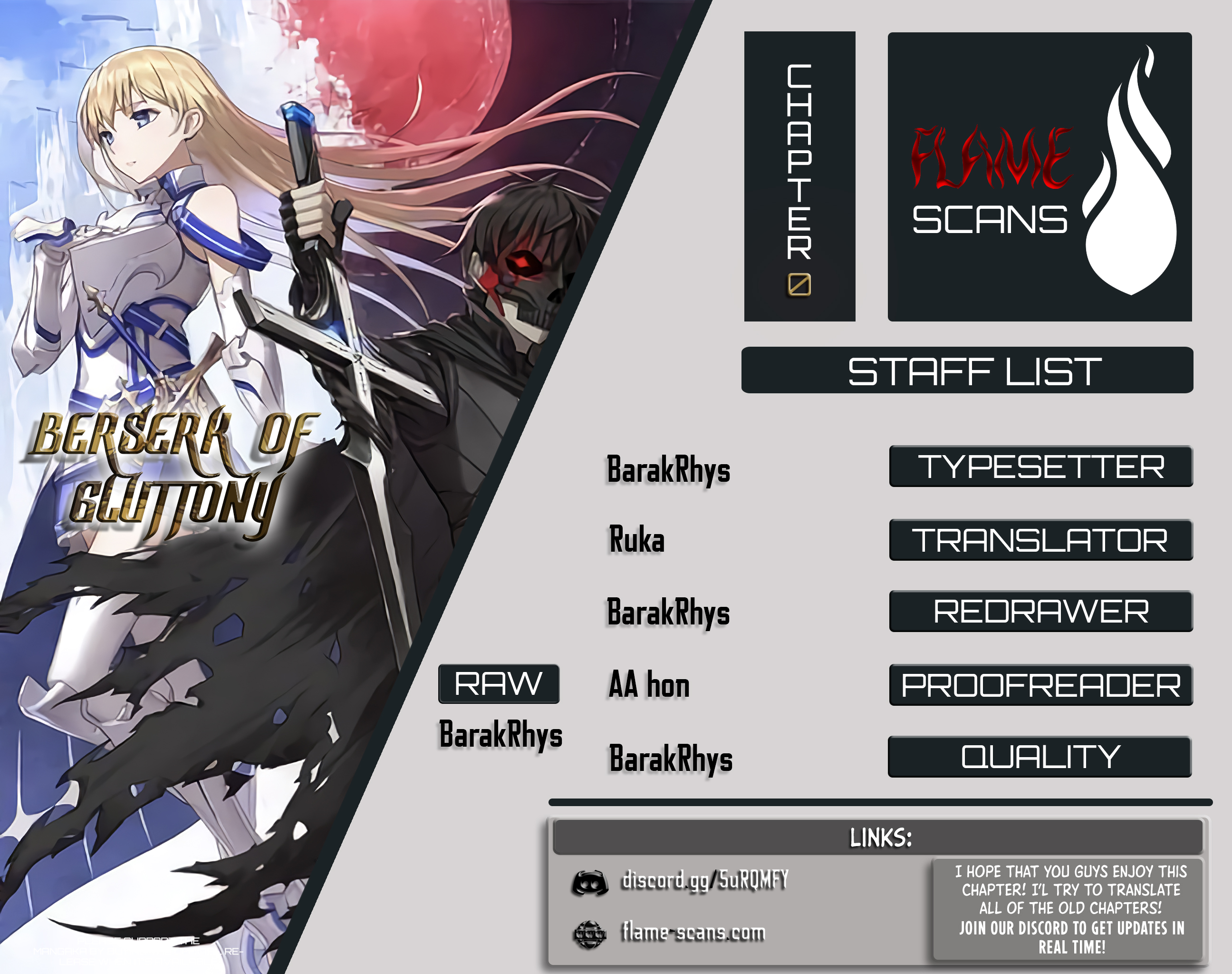 Halaman dari Boushoku no Berserk ~Ore dake Level to Iu Gainen wo Toppa suru~ Chapter 0