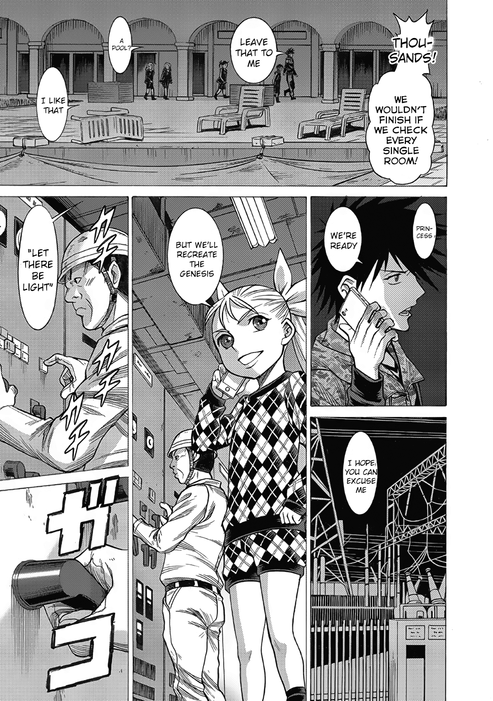 Halaman dari Dance in the Vampire Bund A.S.O. Chapter 13