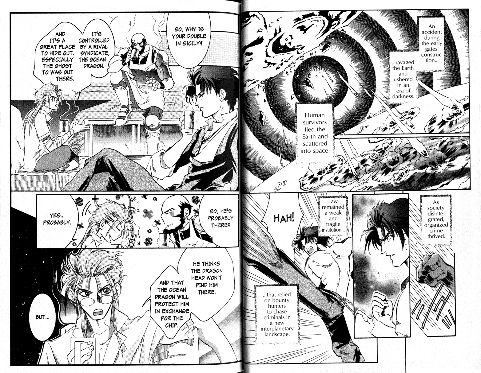 Halaman dari Cowboy Bebop Shooting Star Chapter 1