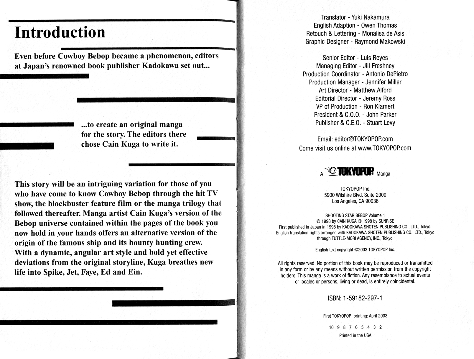 Halaman dari Cowboy Bebop Shooting Star Chapter 1