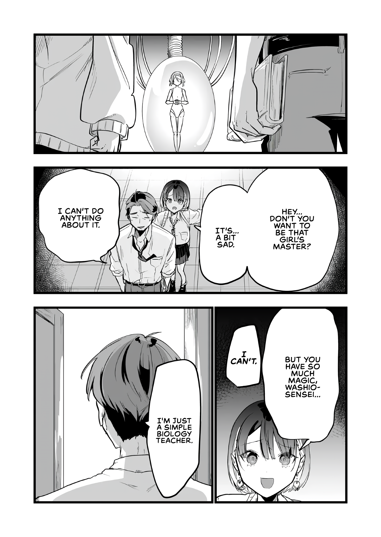 Halaman dari "Ano Toki Tasukete Itadaita Monster Musume desu." Isekai Ossan Kyoushi Totsuzen no Moteki ni Konwaku suru Chapter 14