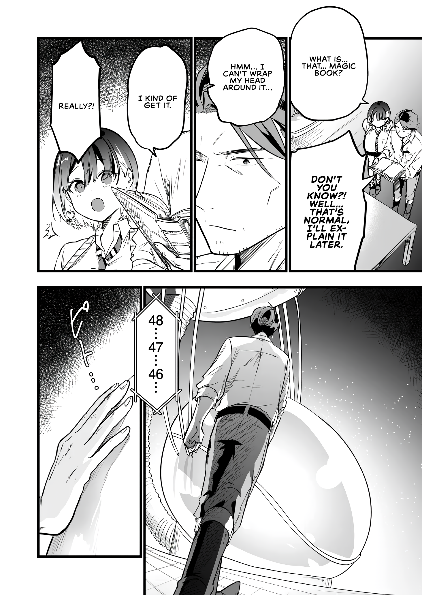 Halaman dari "Ano Toki Tasukete Itadaita Monster Musume desu." Isekai Ossan Kyoushi Totsuzen no Moteki ni Konwaku suru Chapter 14