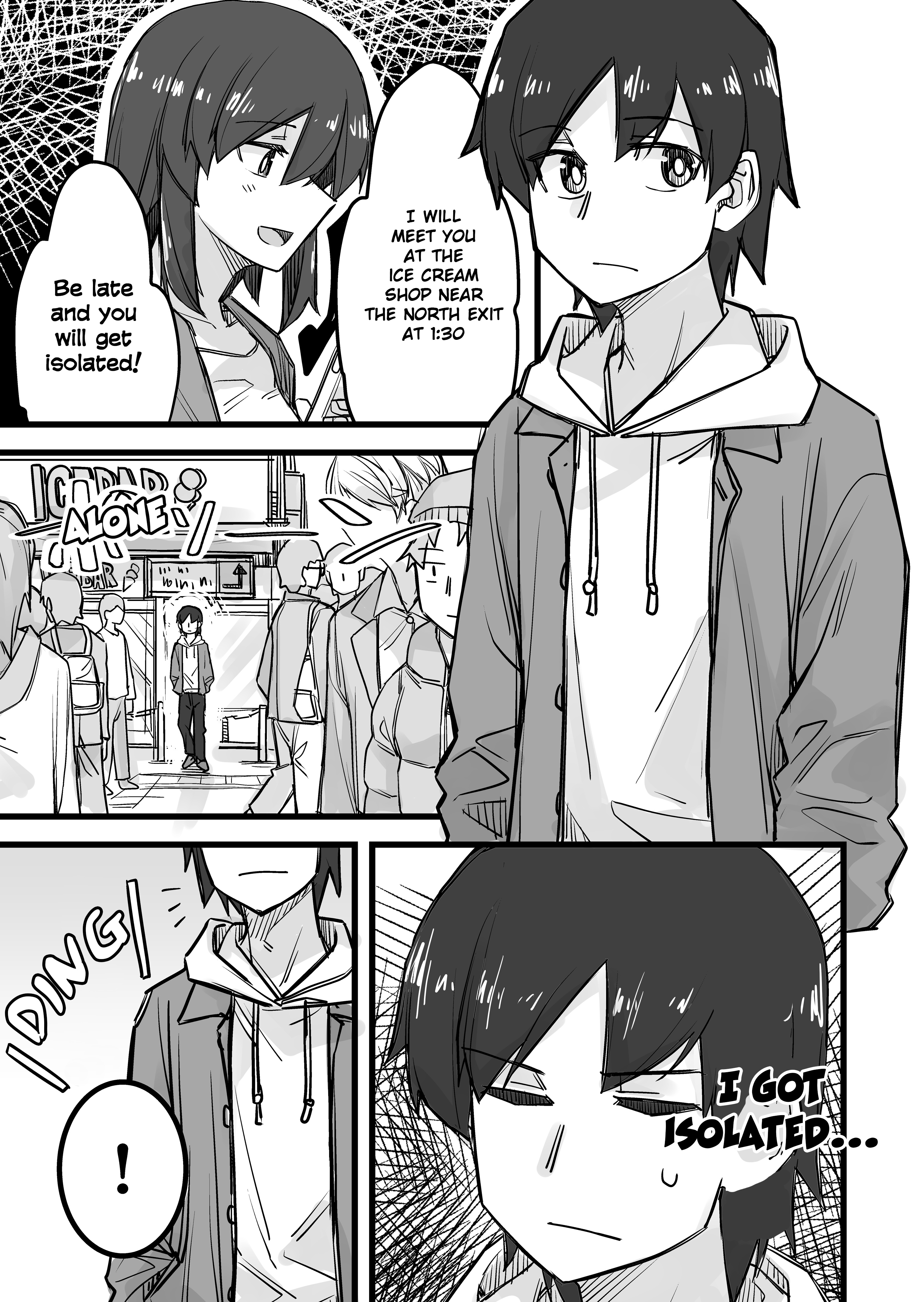 Halaman dari Ikemen Joshi to Josou Danshi Chapter 22