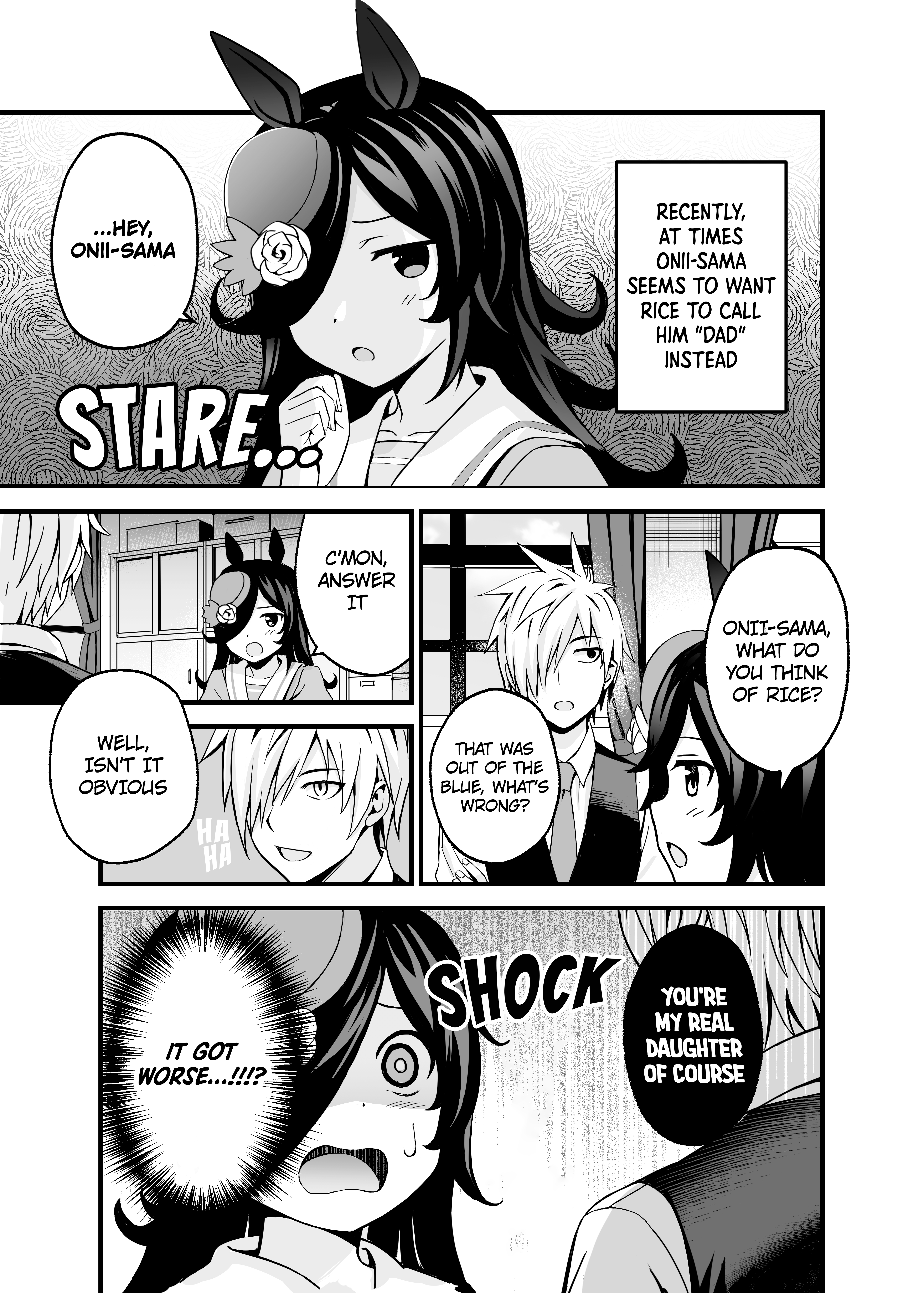 Rice ga Musume de Trainer ga Jishou Chichioya Chapter 1 Page 16