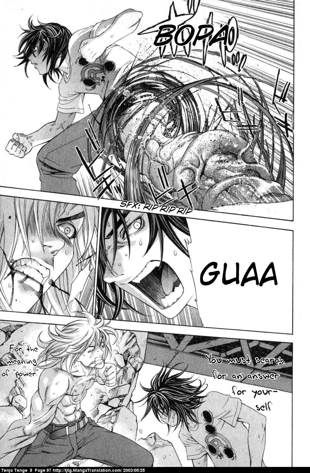 Halaman dari Tenjou Tenge Chapter 54