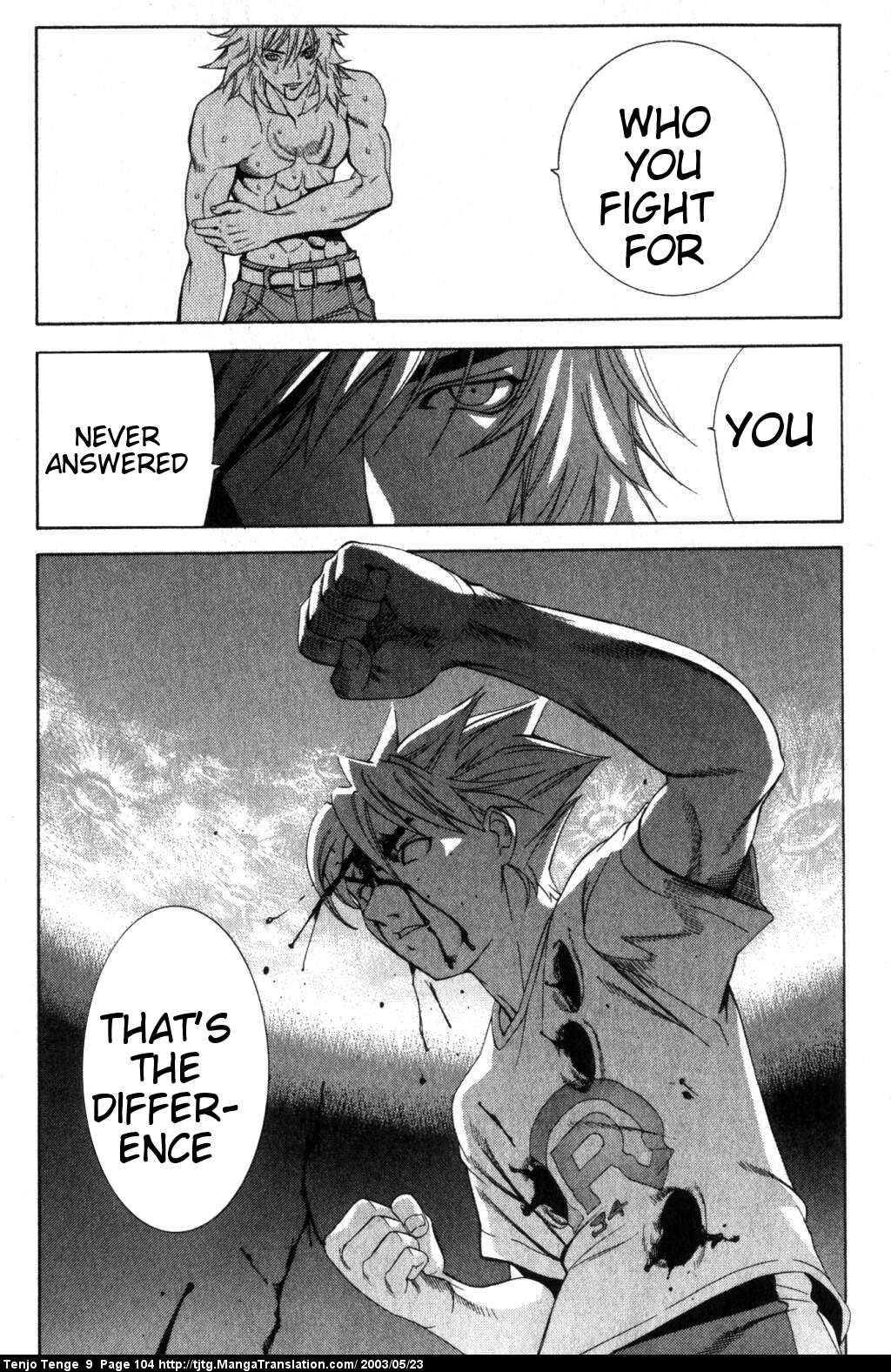 Halaman dari Tenjou Tenge Chapter 54