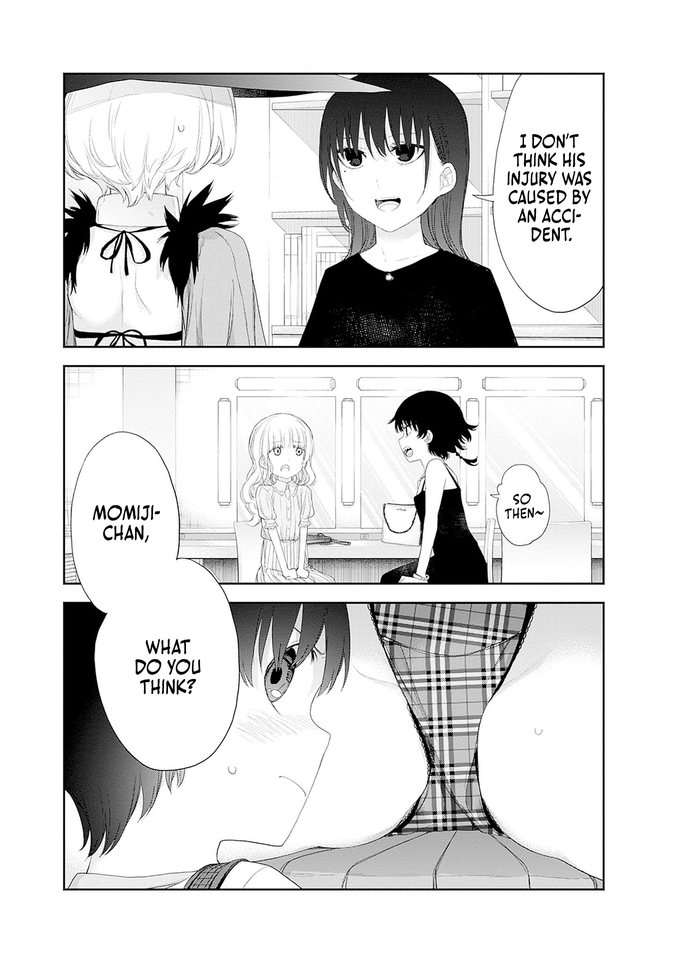 Halaman dari Shikisaki Shimai wa Abakaretai Chapter 39