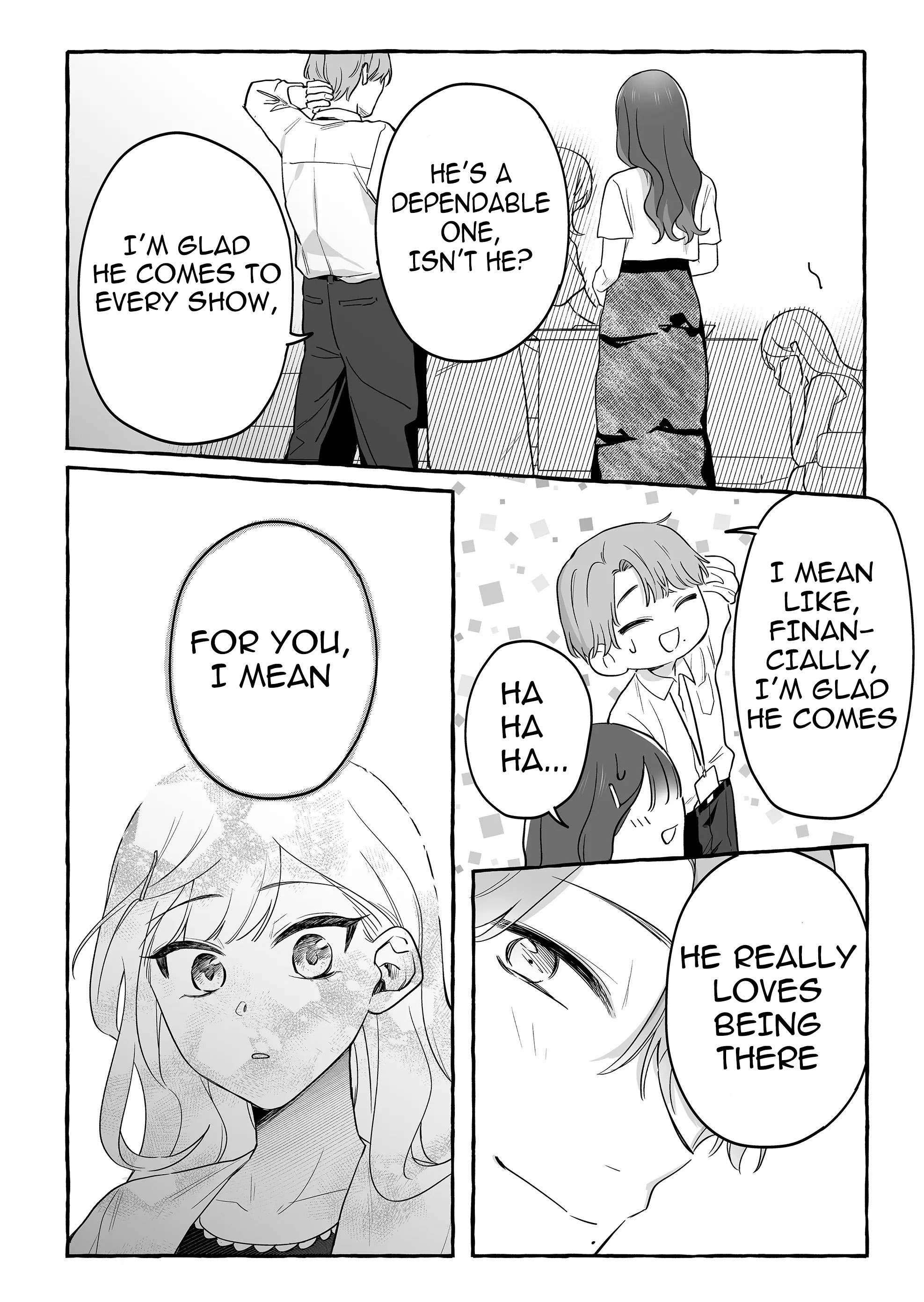 Halaman dari Damedol to Sekai ni Hitori Dake no Fan Chapter 30