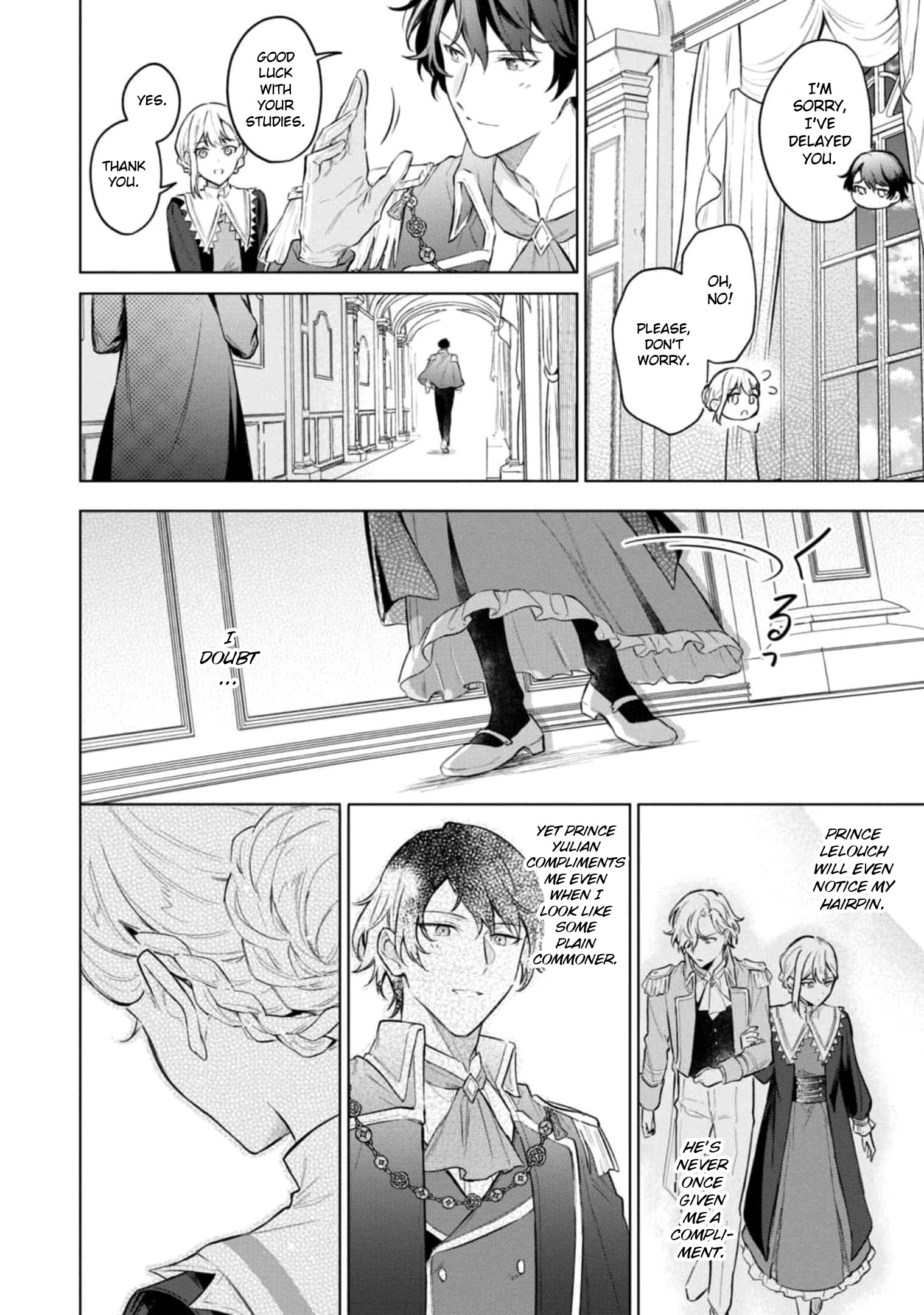 Halaman dari Though I May Be a Villainess, I'll Show You I Can Obtain Happiness! Chapter 2