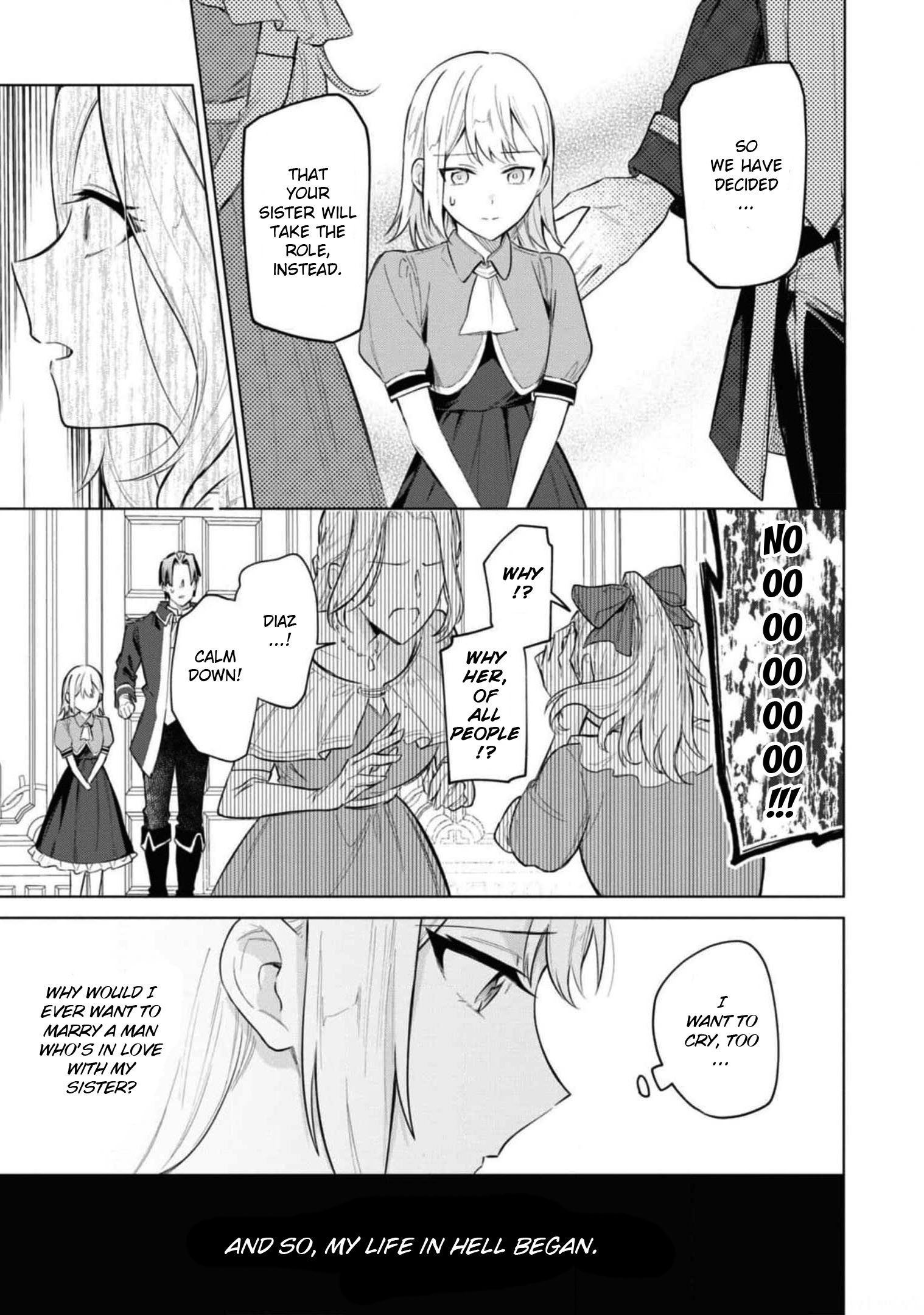 Halaman dari Though I May Be a Villainess, I'll Show You I Can Obtain Happiness! Chapter 2