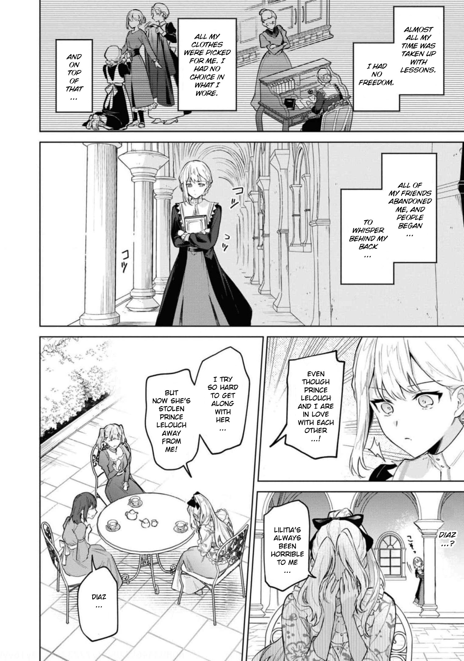 Halaman dari Though I May Be a Villainess, I'll Show You I Can Obtain Happiness! Chapter 2