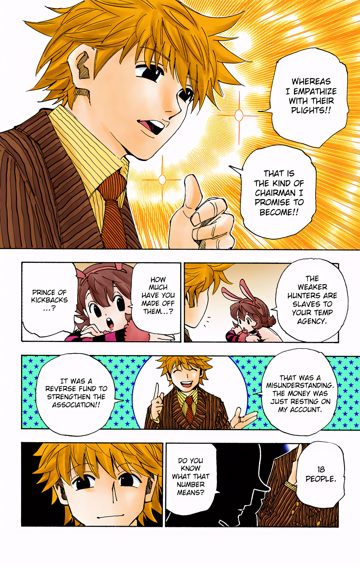 Halaman dari HUNTER x HUNTER (Official Colored) Chapter 319