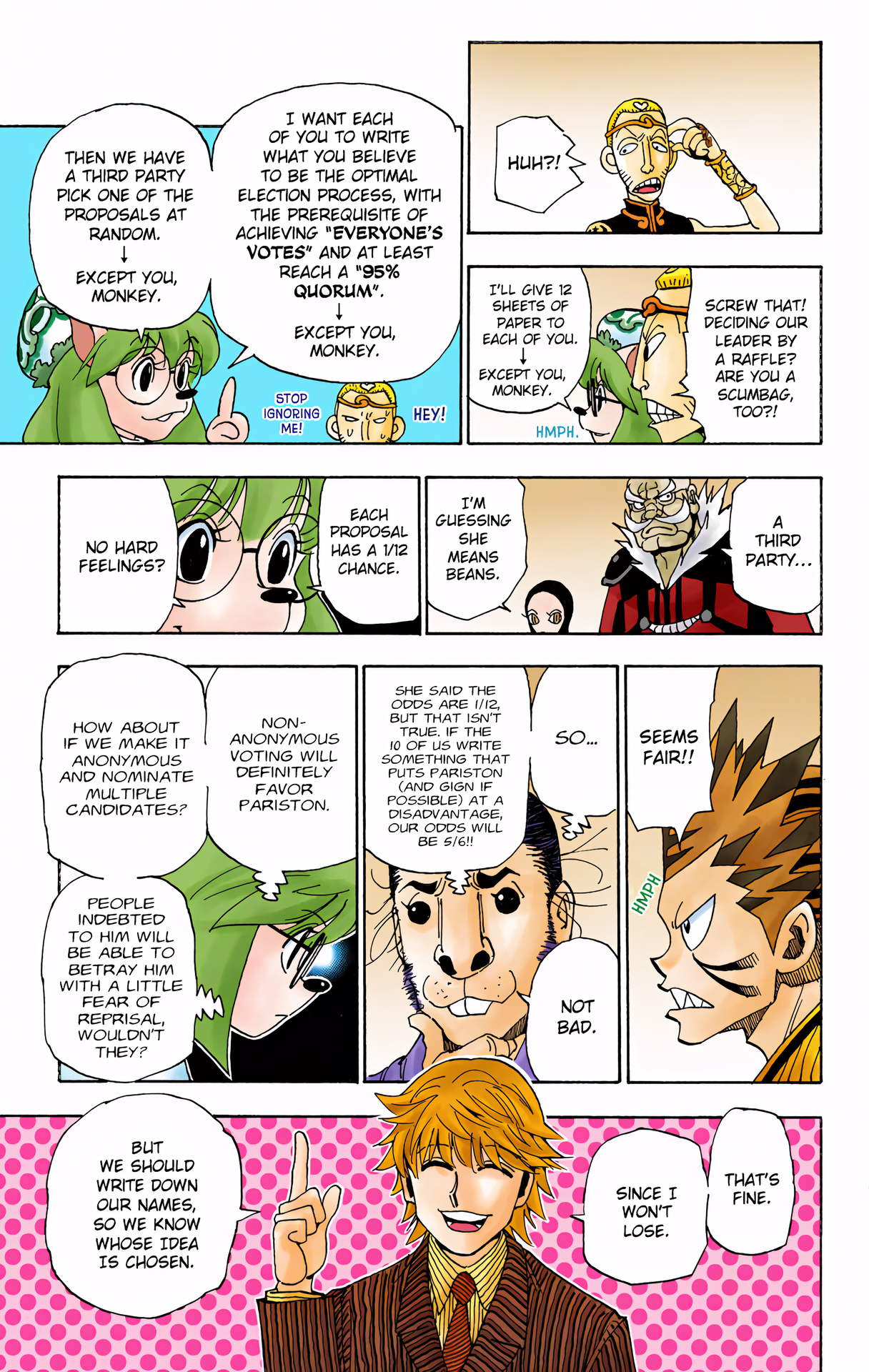 Halaman dari HUNTER x HUNTER (Official Colored) Chapter 319