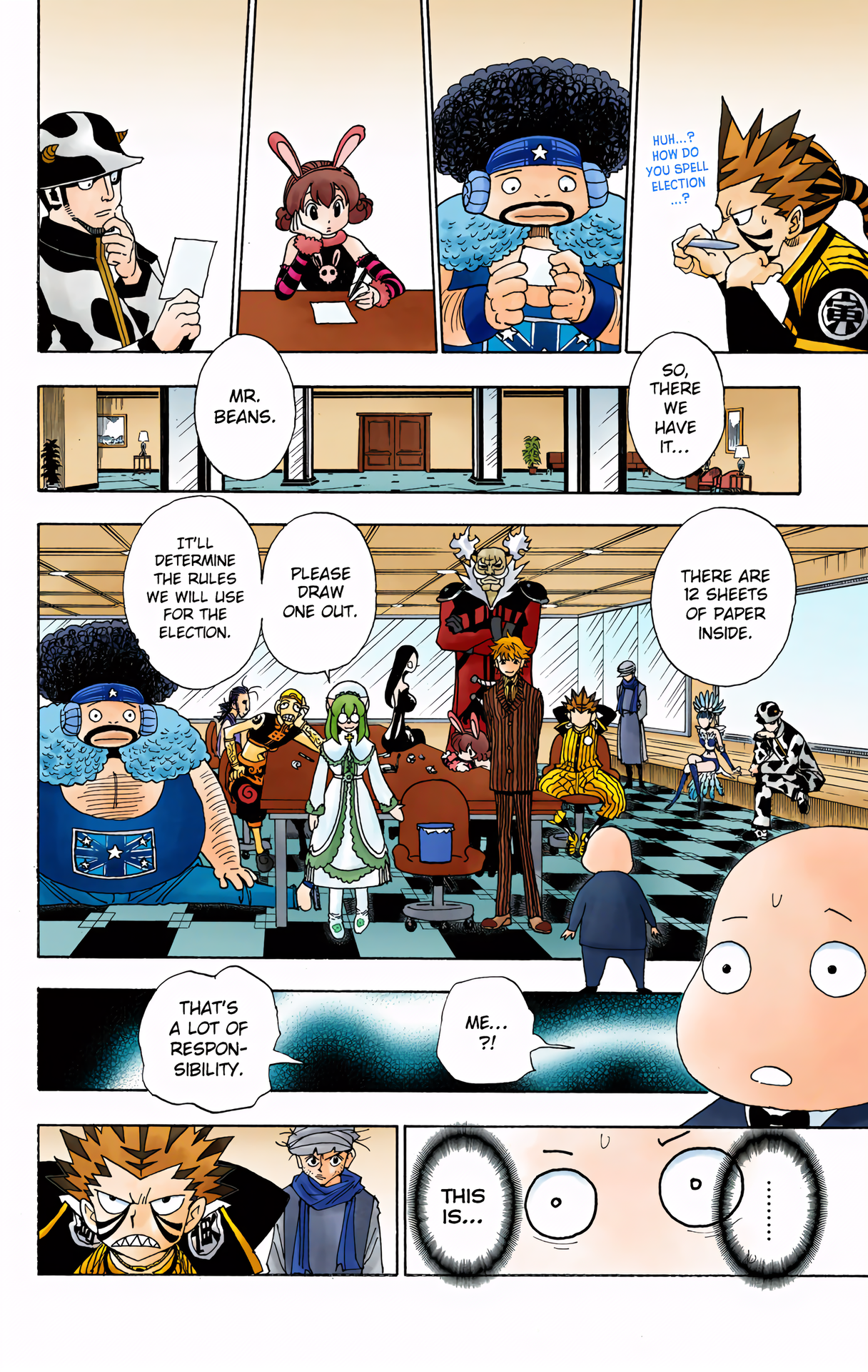 Halaman dari HUNTER x HUNTER (Official Colored) Chapter 319