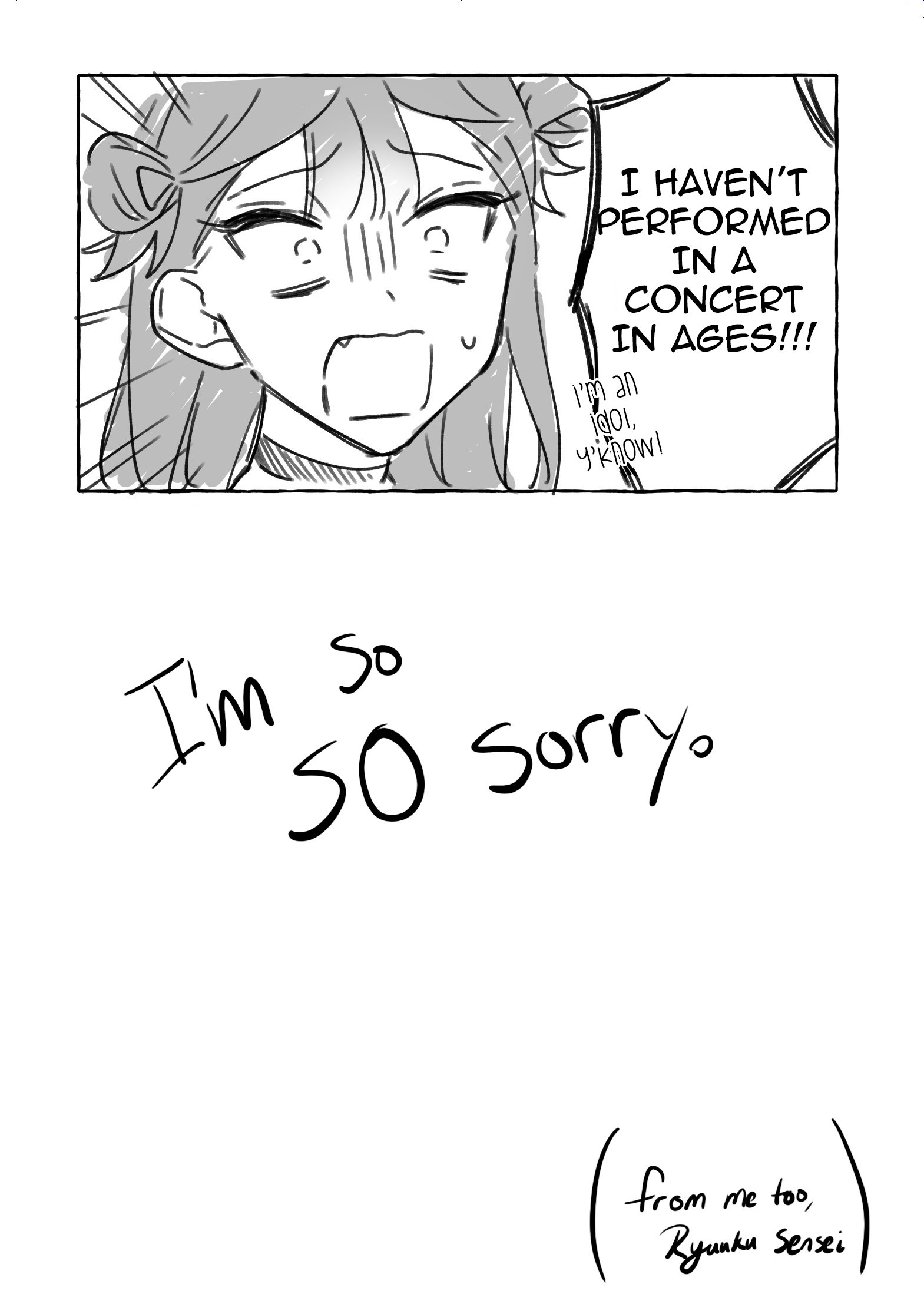 Halaman dari Damedol to Sekai ni Hitori Dake no Fan Chapter 36.6