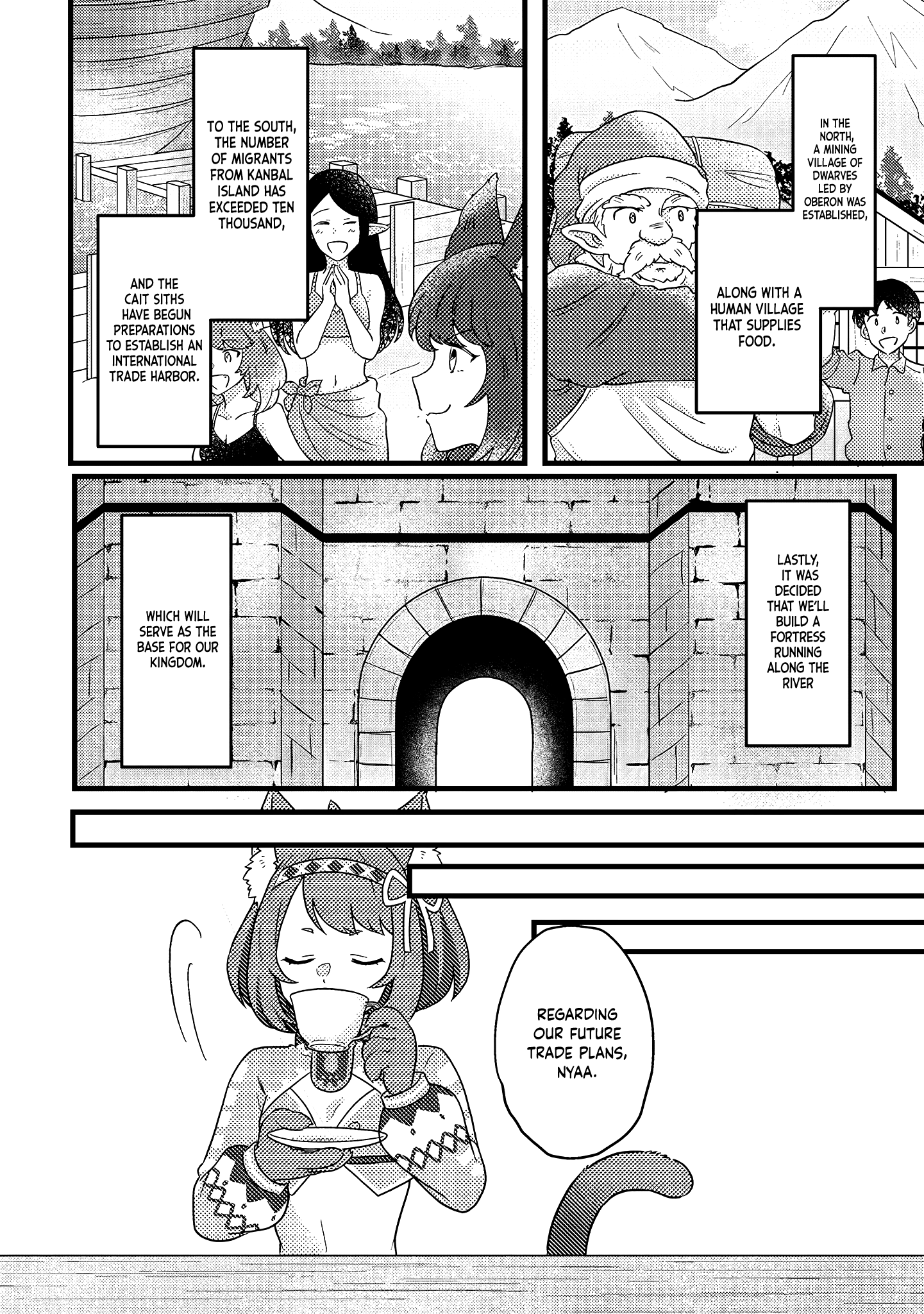 Halaman dari Kamigami no Kago de Seisan Kakumei ~Isekai no Katasumi de Mattari Slow Life Shi Tetara, Naze ka Tasaina Jinzai ga Atsumatte Saikyou Kokka ga Dekitemashita~ Chapter 10.2