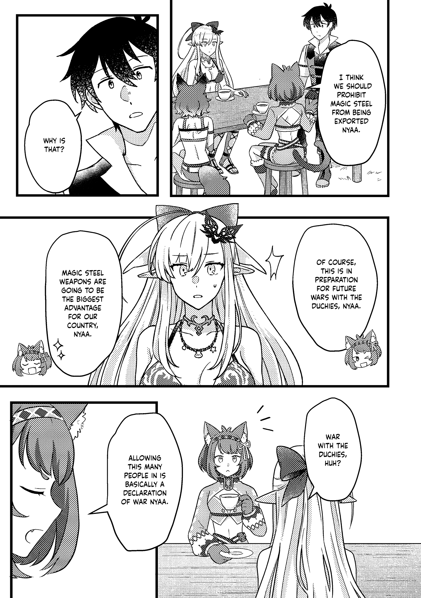 Halaman dari Kamigami no Kago de Seisan Kakumei ~Isekai no Katasumi de Mattari Slow Life Shi Tetara, Naze ka Tasaina Jinzai ga Atsumatte Saikyou Kokka ga Dekitemashita~ Chapter 10.2