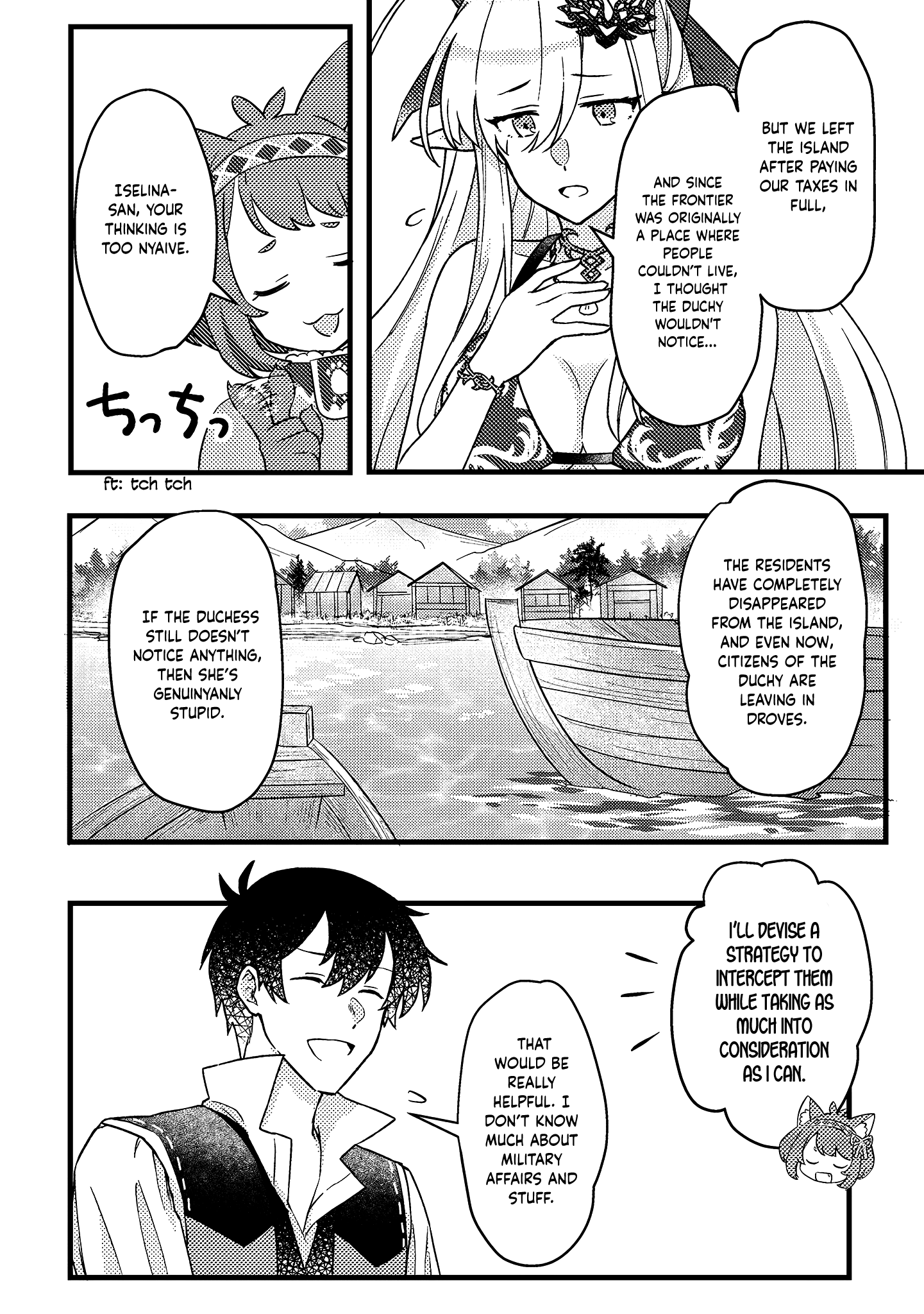 Halaman dari Kamigami no Kago de Seisan Kakumei ~Isekai no Katasumi de Mattari Slow Life Shi Tetara, Naze ka Tasaina Jinzai ga Atsumatte Saikyou Kokka ga Dekitemashita~ Chapter 10.2