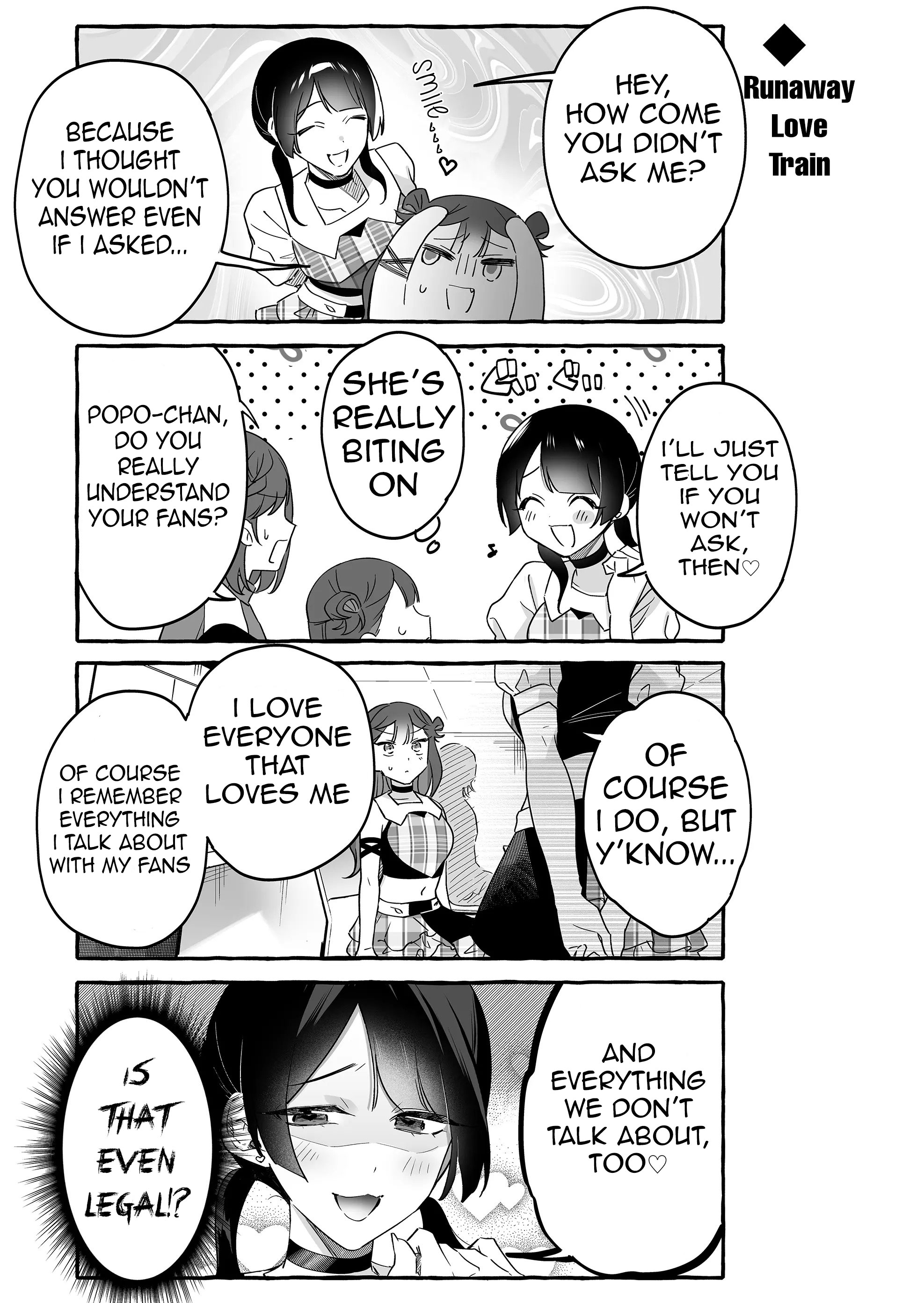 Halaman dari Damedol to Sekai ni Hitori Dake no Fan Chapter 21