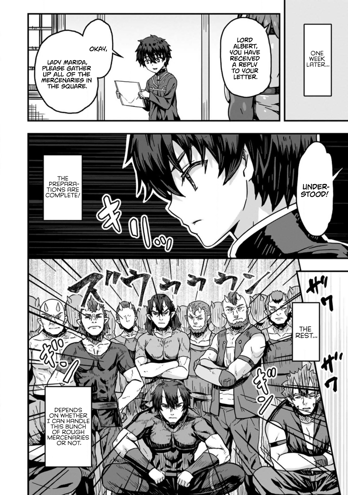 Halaman dari Isekai Saikyou no Yome desu ga, Yoru no Tatakai wa Ore no Hou ga Tsuyoi You desu: Chiryaku o Ikashite Nariagaru Harem Senki Chapter 1