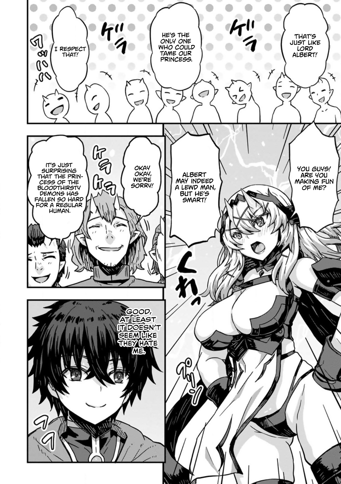 Halaman dari Isekai Saikyou no Yome desu ga, Yoru no Tatakai wa Ore no Hou ga Tsuyoi You desu: Chiryaku o Ikashite Nariagaru Harem Senki Chapter 1