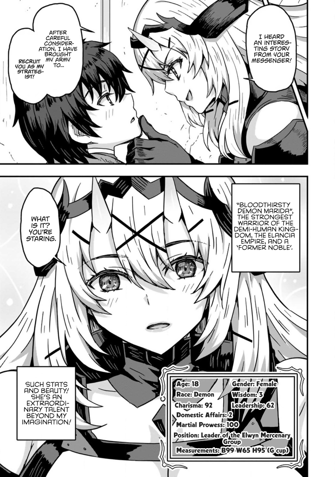 Halaman dari Isekai Saikyou no Yome desu ga, Yoru no Tatakai wa Ore no Hou ga Tsuyoi You desu: Chiryaku o Ikashite Nariagaru Harem Senki Chapter 1