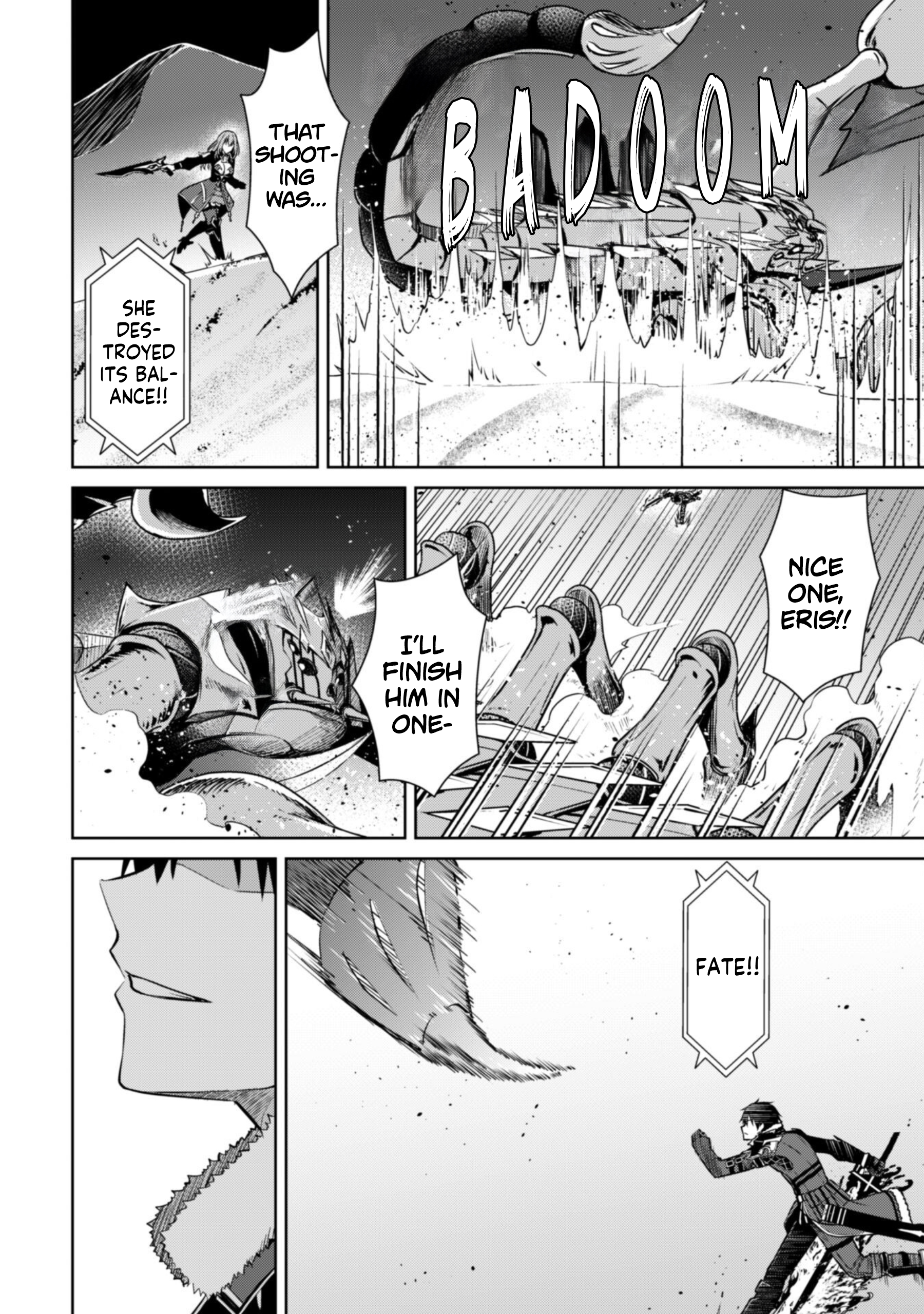 Halaman dari Boushoku no Berserk ~Ore dake Level to Iu Gainen wo Toppa suru~ Chapter 60