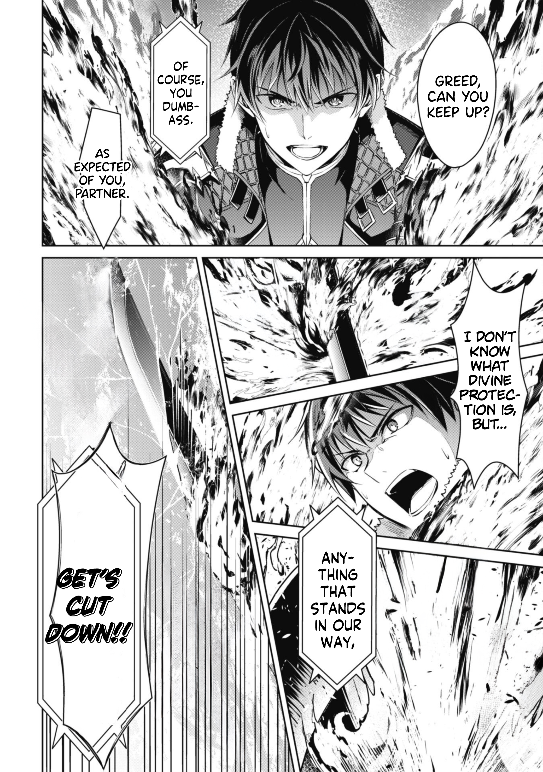 Halaman dari Boushoku no Berserk ~Ore dake Level to Iu Gainen wo Toppa suru~ Chapter 60