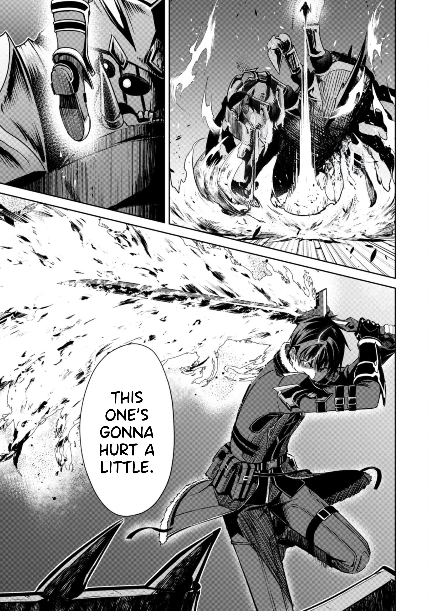 Halaman dari Boushoku no Berserk ~Ore dake Level to Iu Gainen wo Toppa suru~ Chapter 60